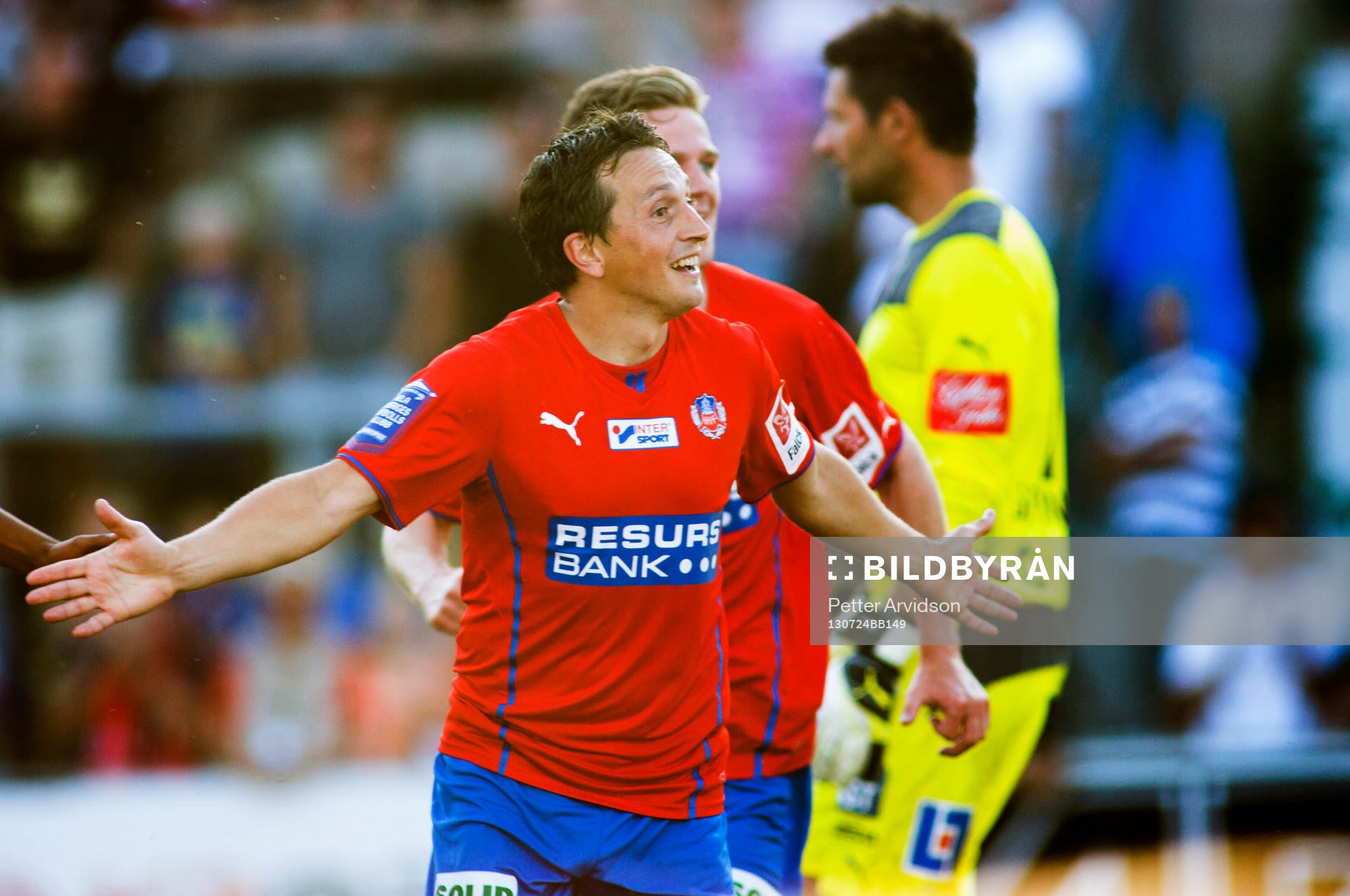 Helsingborgs Ardian Gashi jublar