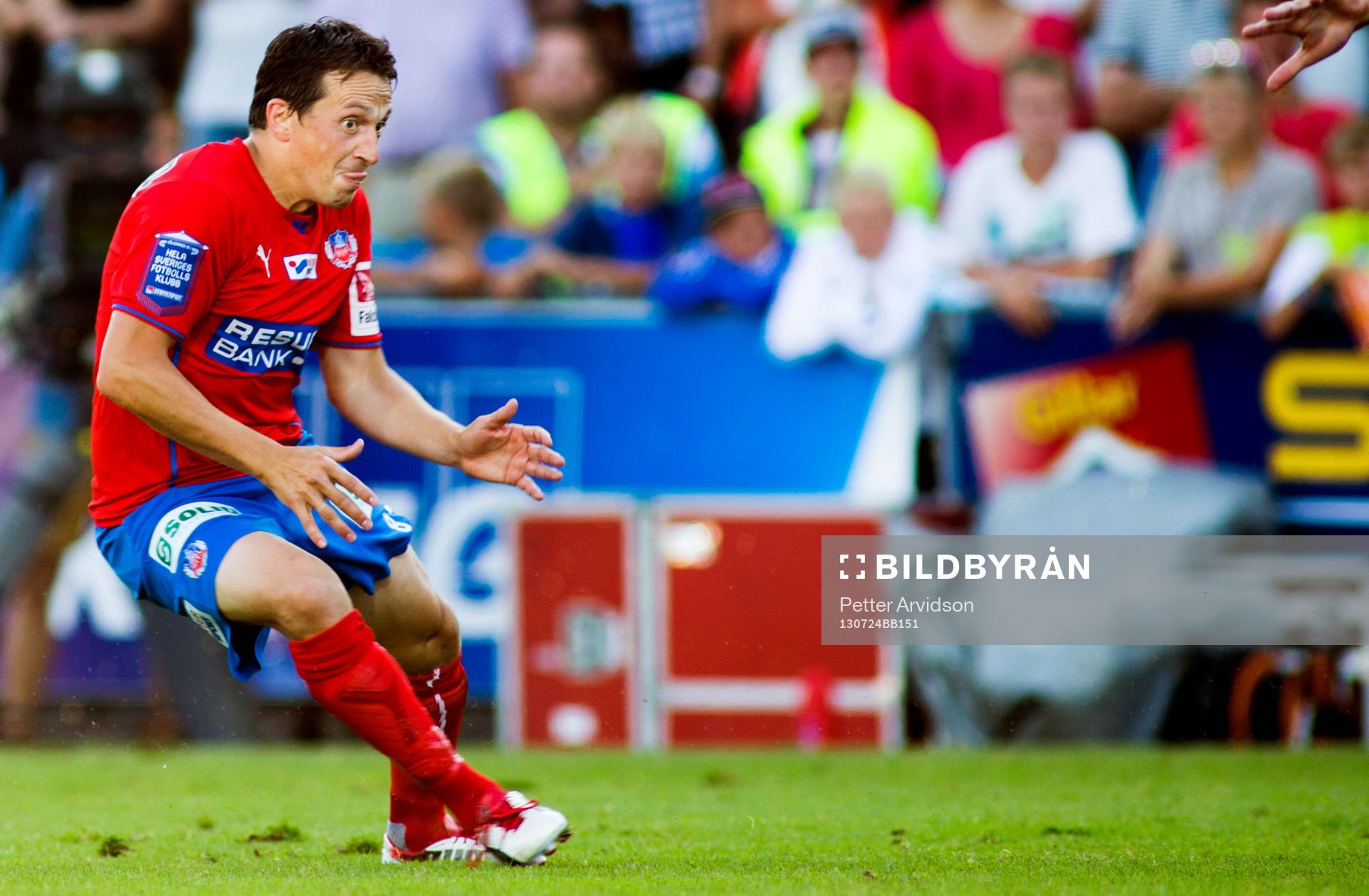 Helsingborgs Ardian Gashi jublar