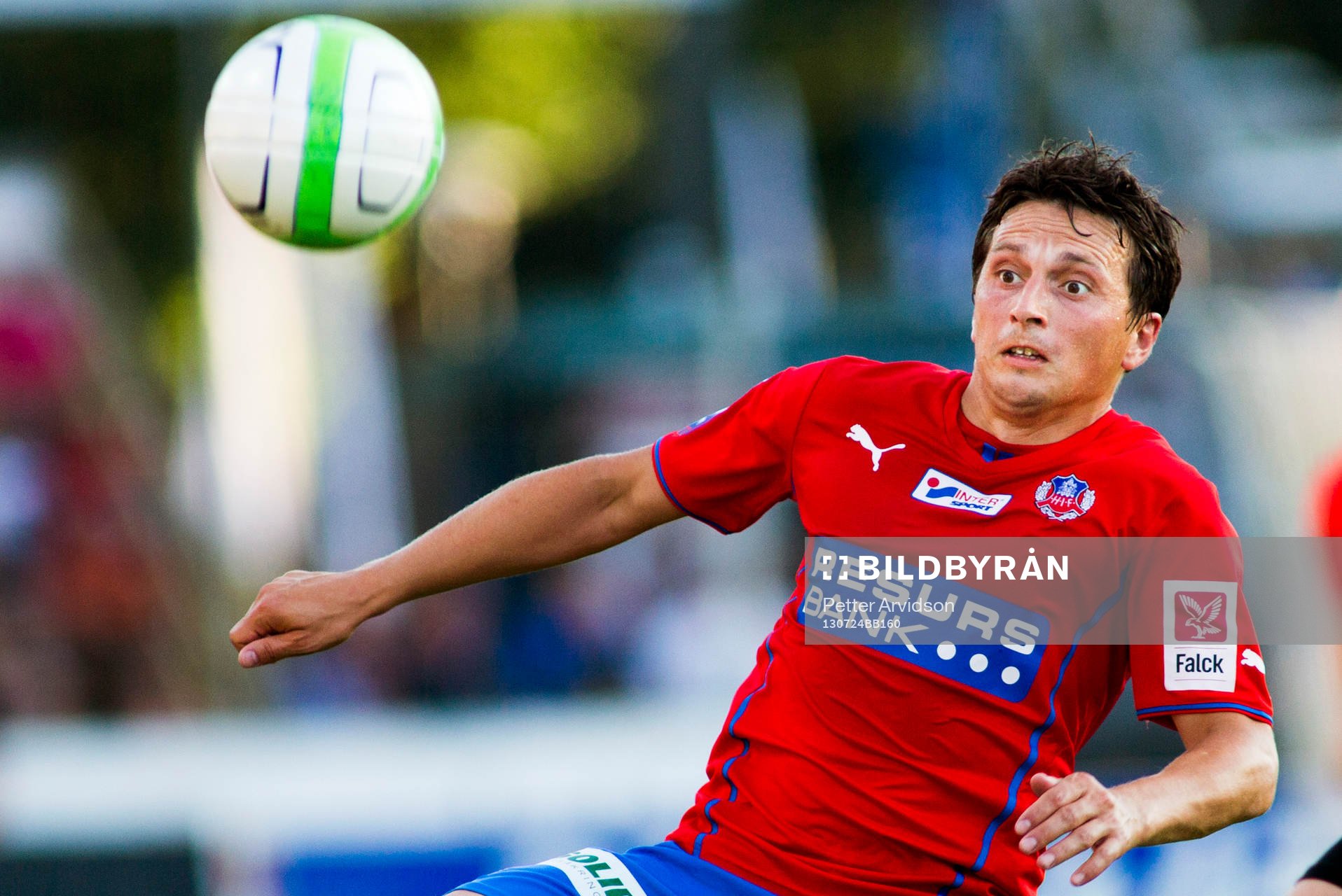 Helsingborgs Ardian Gashi i fotbollsmatchen i Allsvenskan