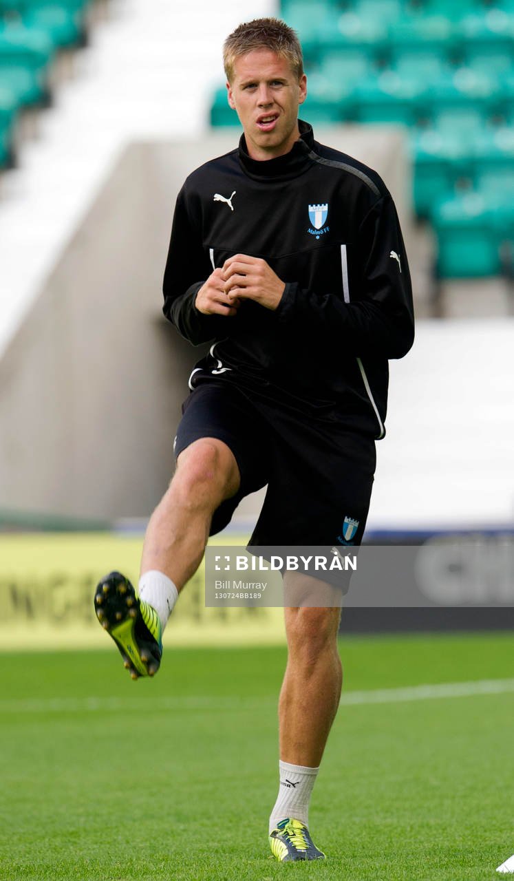 MALMO TRAINING EASTER ROAD STADIUM - EDINBURGH Malmo's