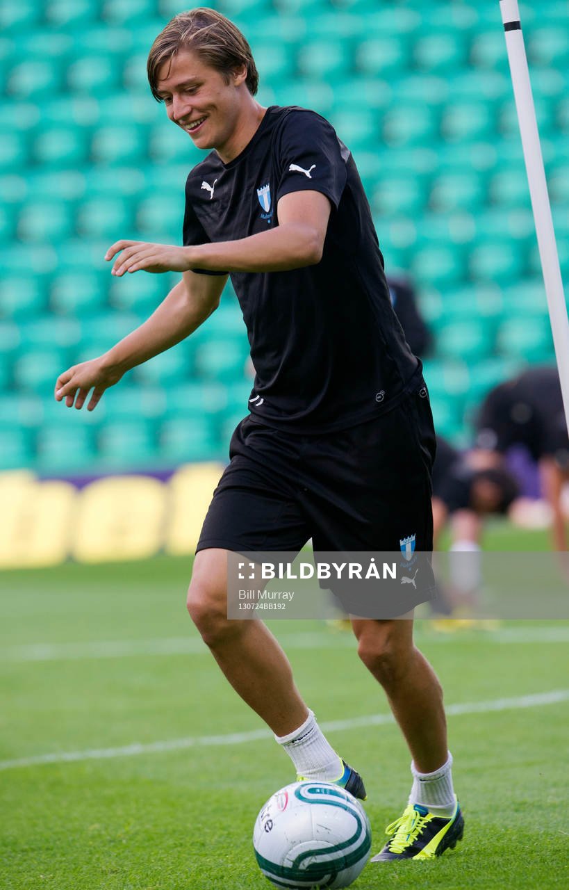 MALMO TRAINING EASTER ROAD STADIUM EDINBURGH All smiles