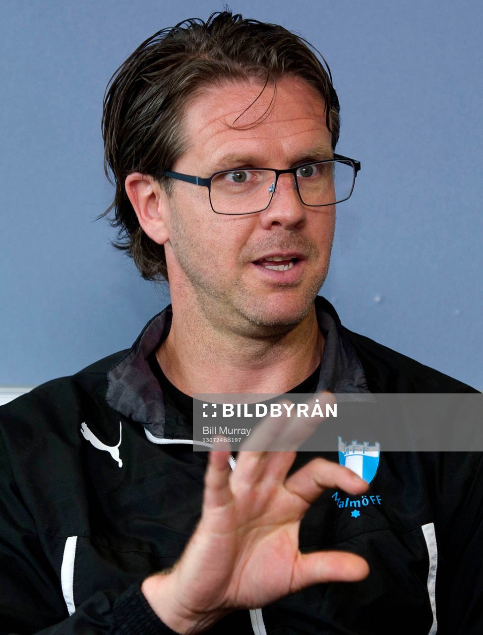 EASTER ROAD STADIUM - EDINBURGH Malmo manager Rikard