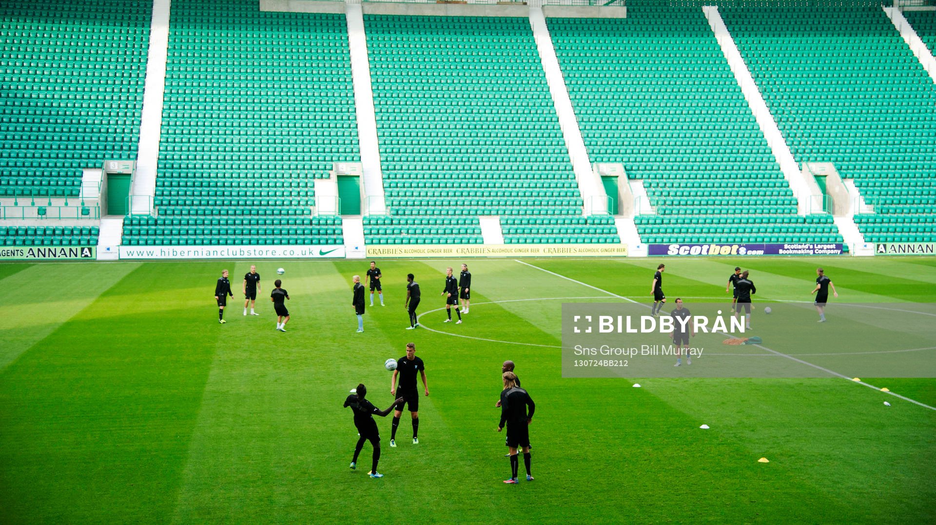MALMO TRAINING EASTER ROAD STADIUM - EDINBURGH Malmö