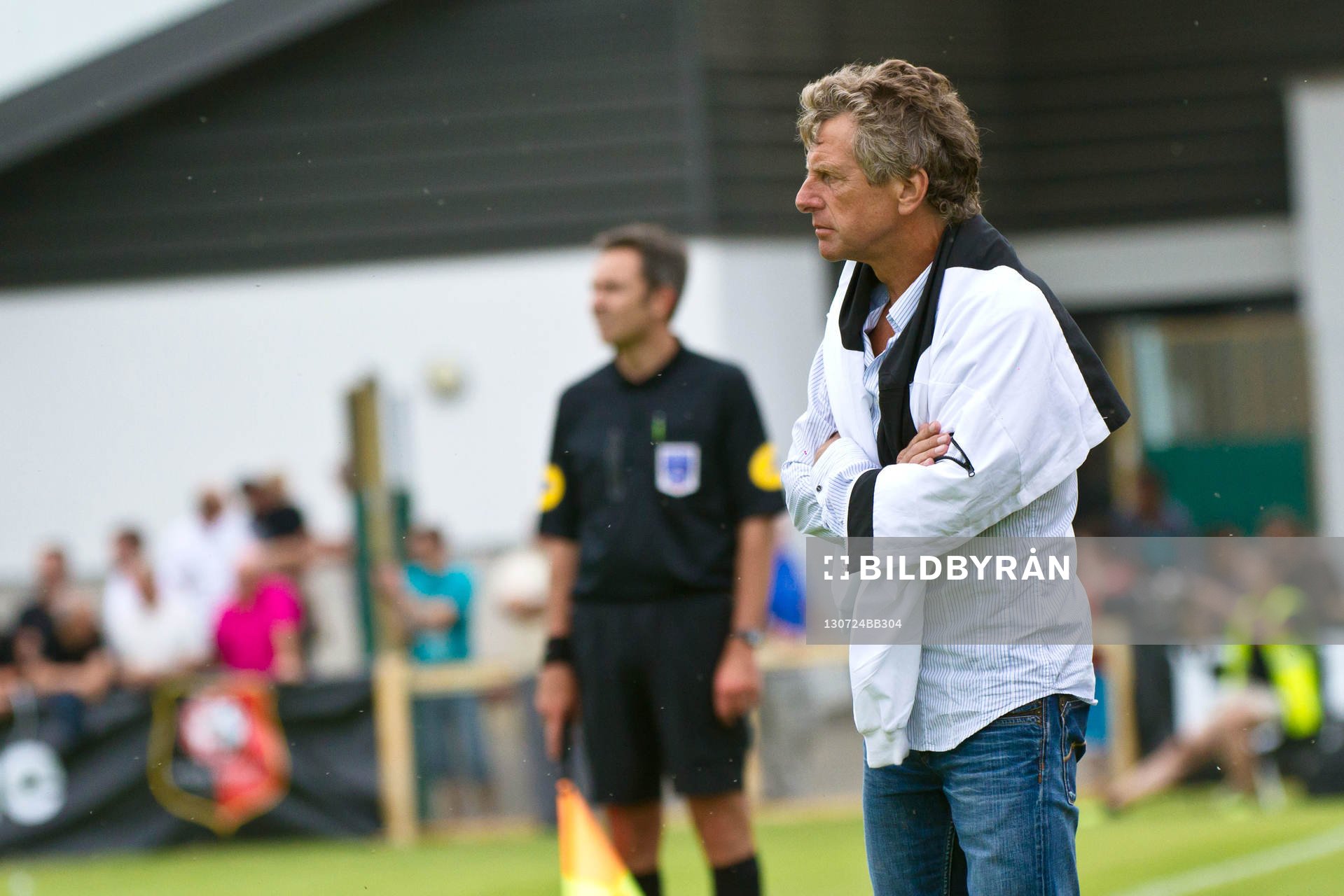  Fotboll, fransk, träningsmatch, Lorient - Rennes: Christian GOURCUFF - 24.07.2013 - Lorient / Rennes - Match Amical - 