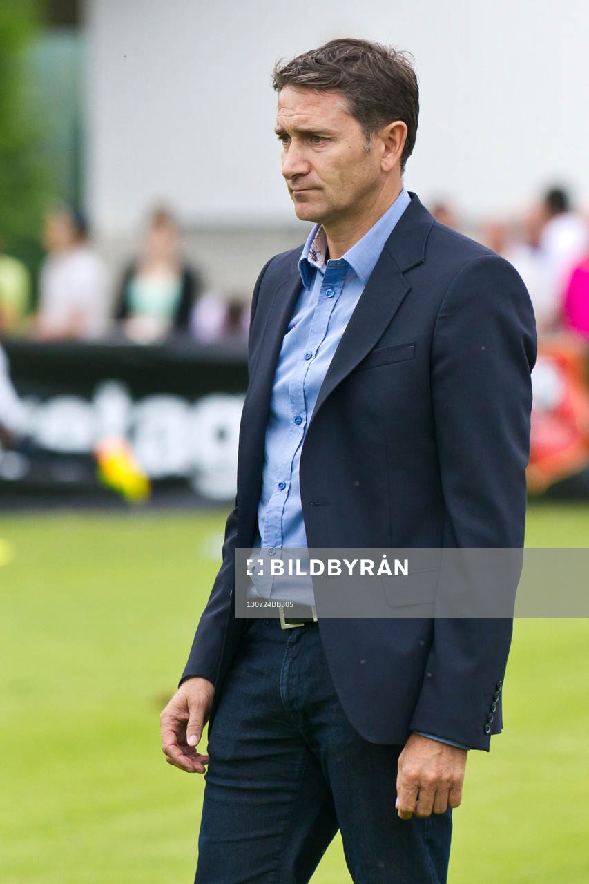  Fotboll, fransk, träningsmatch, Lorient - Rennes: Philippe MONTANIER - 24.07.2013 - Lorient / Rennes - Match Amical - 