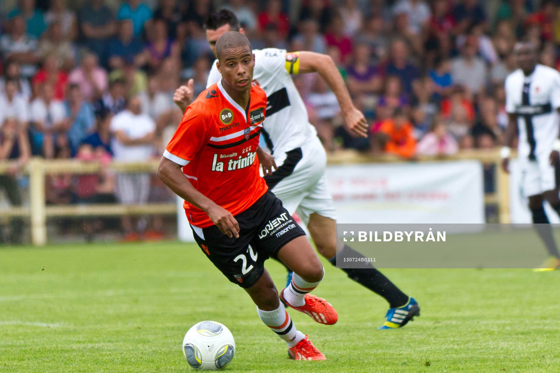  Fotboll, fransk, träningsmatch, Lorient - Rennes: KEVIN MONNET PAQUET - 24.07.2013 - Lorient / Rennes - Match Amical - 