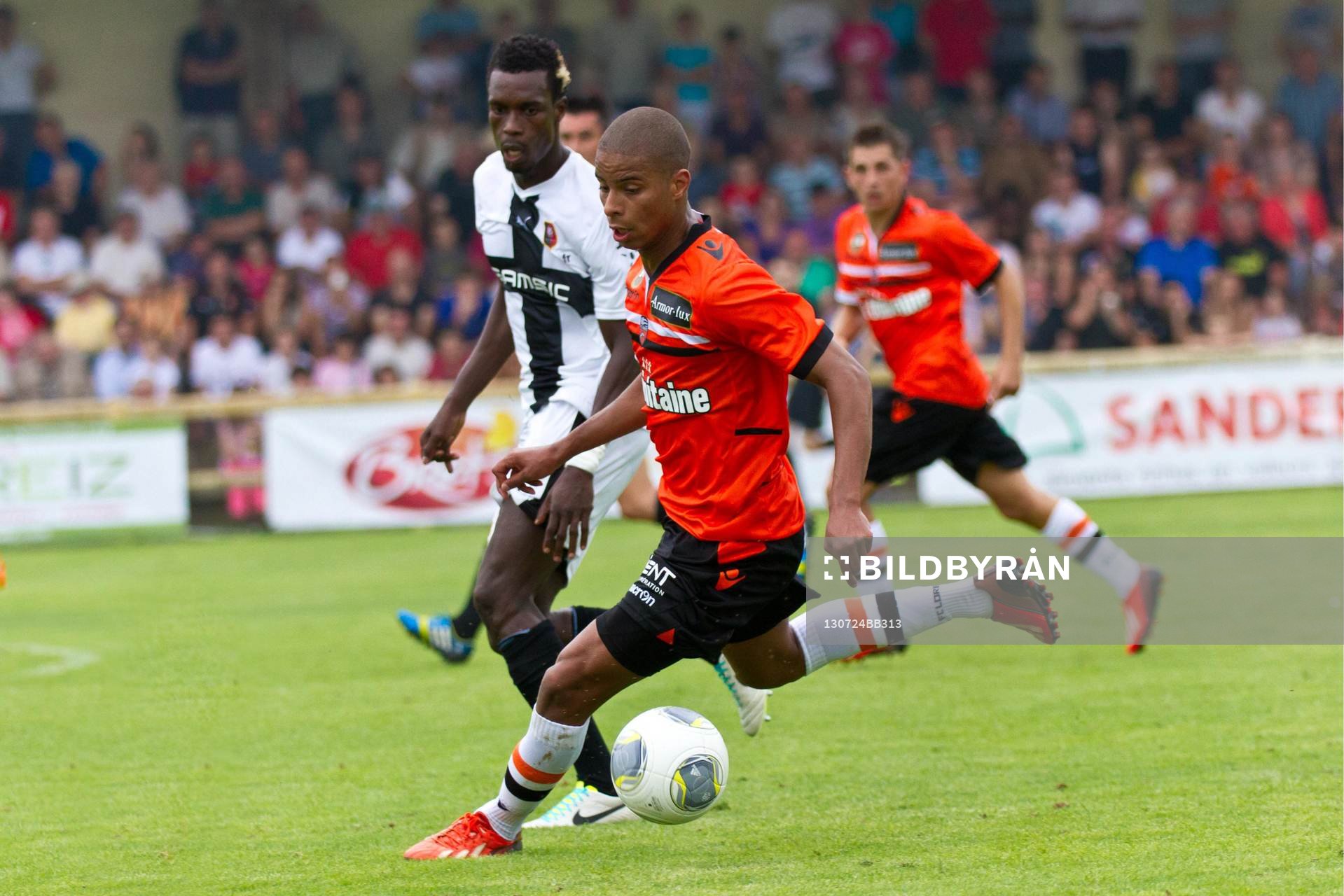  Fotboll, fransk, träningsmatch, Lorient - Rennes: KEVIN MONNET PAQUET - 24.07.2013 - Lorient / Rennes - Match Amical - 