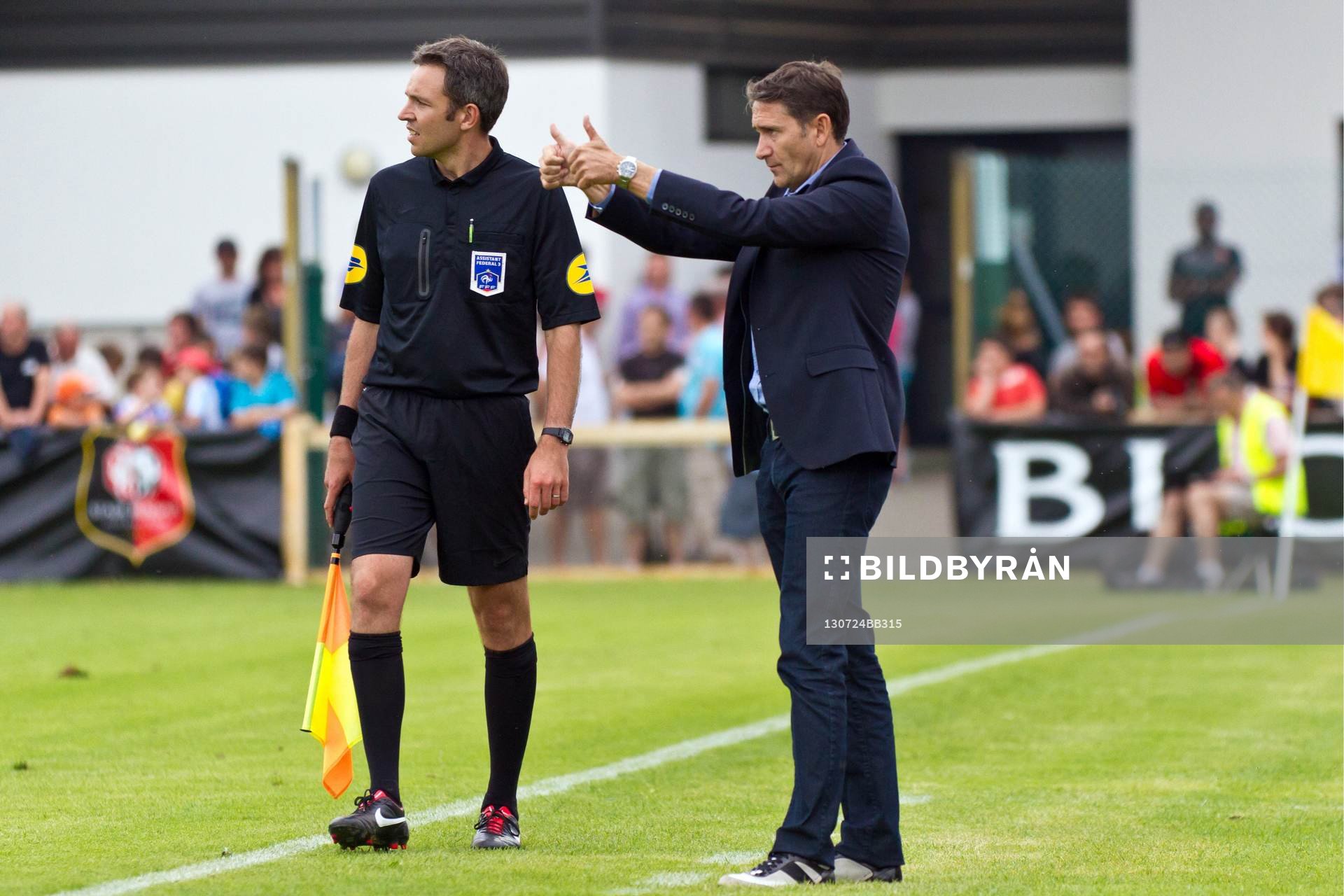  Fotboll, fransk, träningsmatch, Lorient - Rennes: Philippe MONTANIER - 24.07.2013 - Lorient / Rennes - Match Amical - 