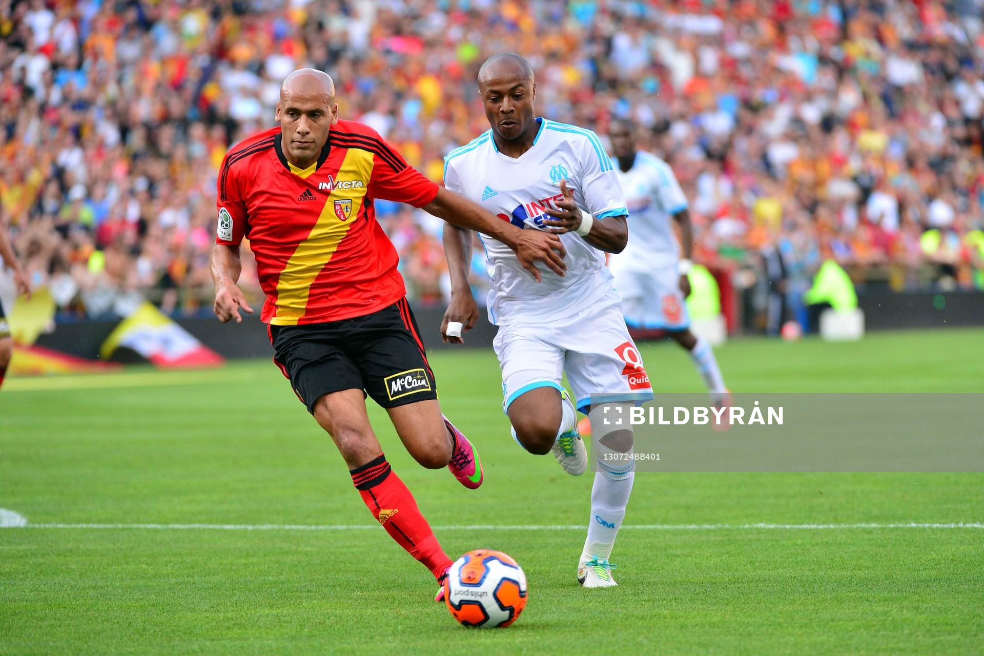 Ala Eddine Yahia / Andre Ayew  - 24.07.2013 - Lens /