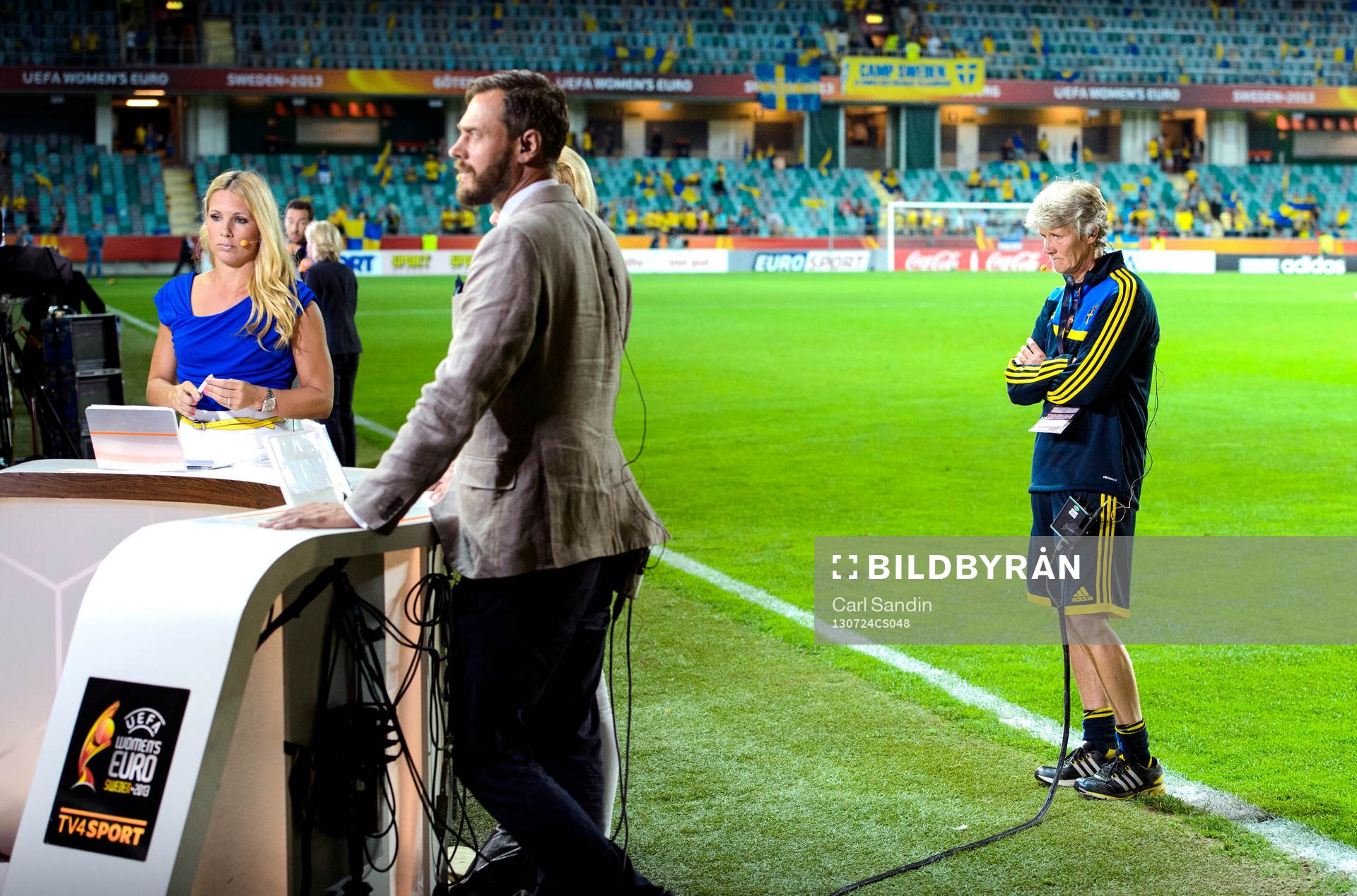 Sveriges förbundskapten Pia Sundhage väntar på att bli