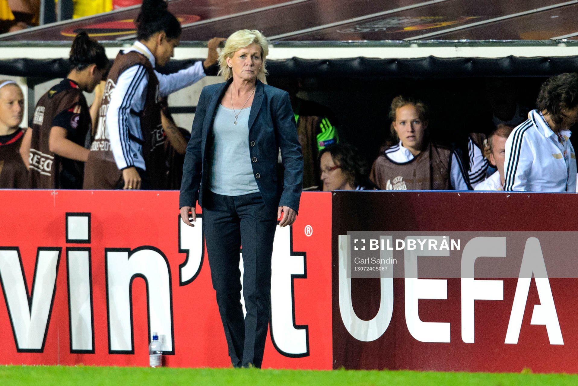 Tysklands förbundskapten Silvia Neid i semifinalen mellan
