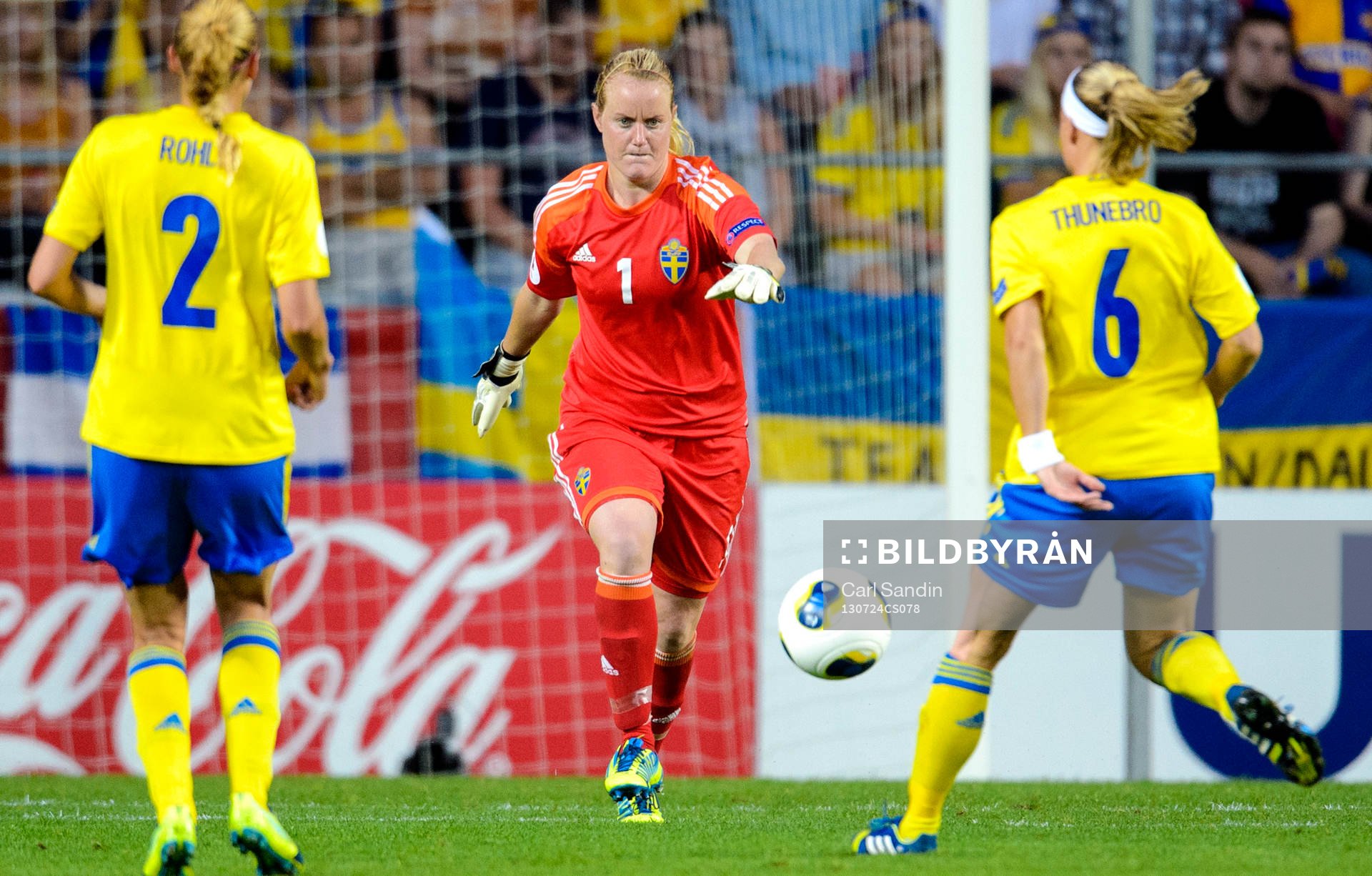 Sveriges målvakt Kristin Hammarström i semifinalen mellan