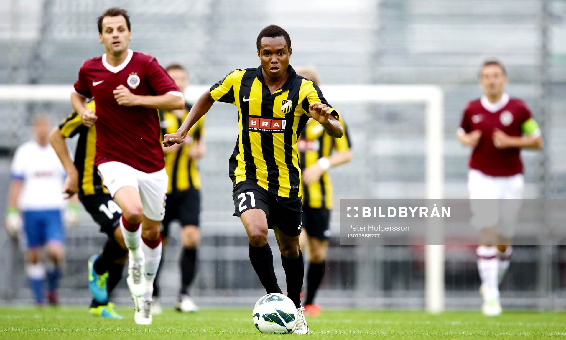 Häckens  Nasiru Mohammed i matchen mellan Häcken och