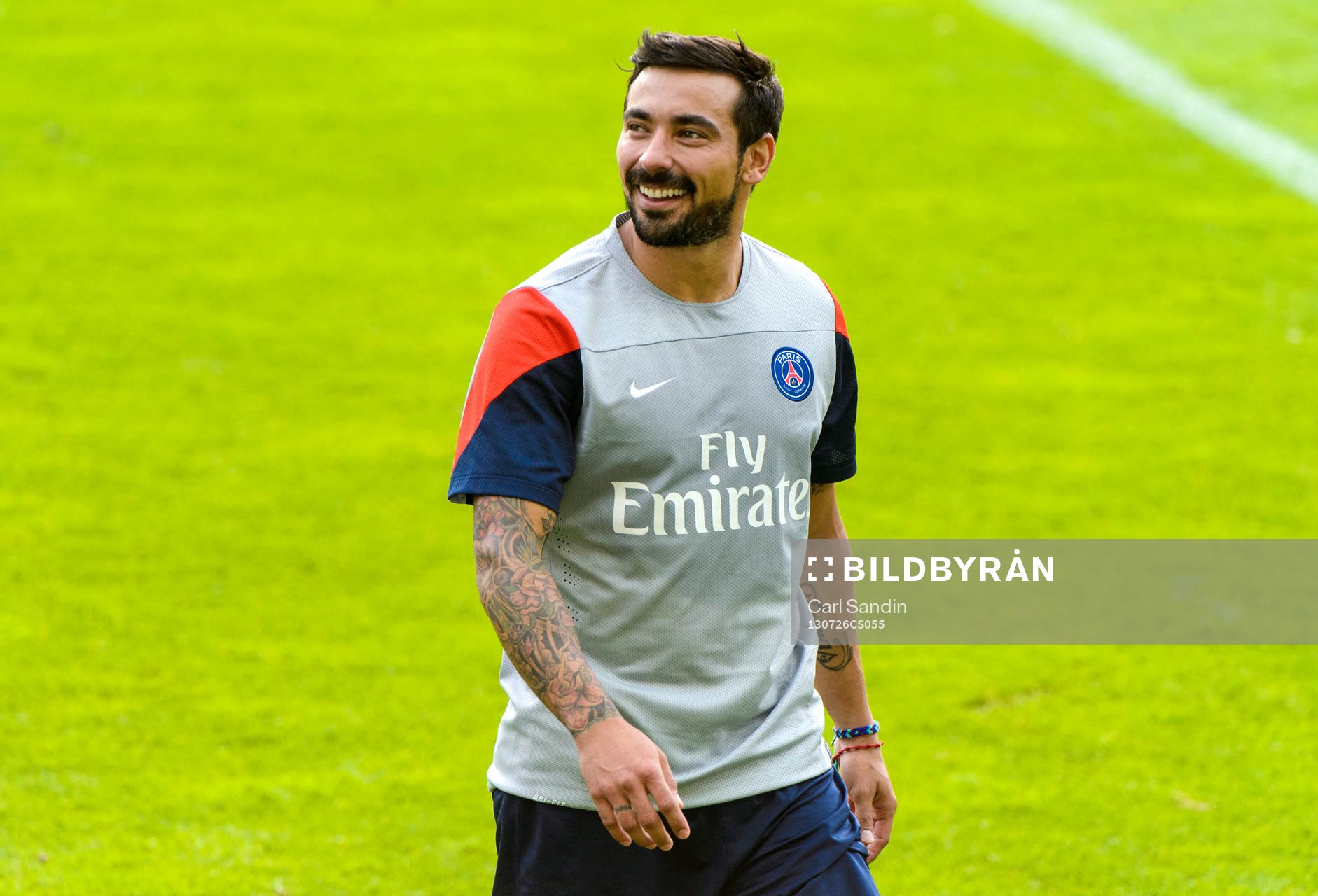Paris Saint-Germains Ezequiel Lavezzi