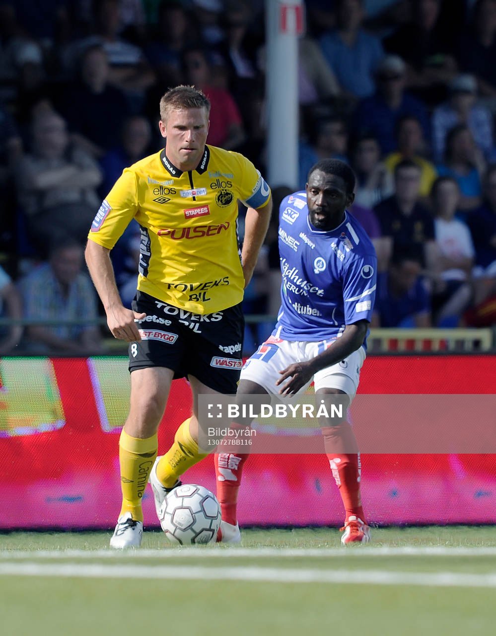 Elfsborgs Anders Svensson och Åtvidabergs John Owoeri