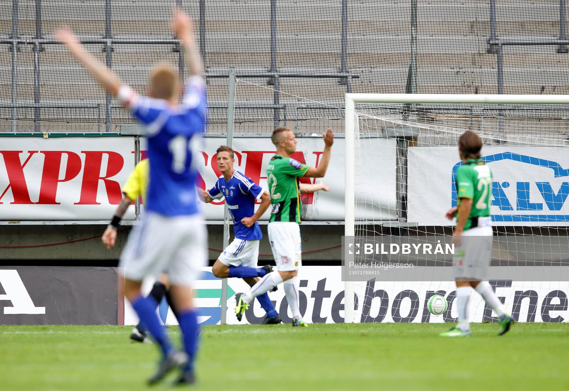 Mål 3-3 av Sundsvalls Johan Eklund, Ari Freyr Skulason i