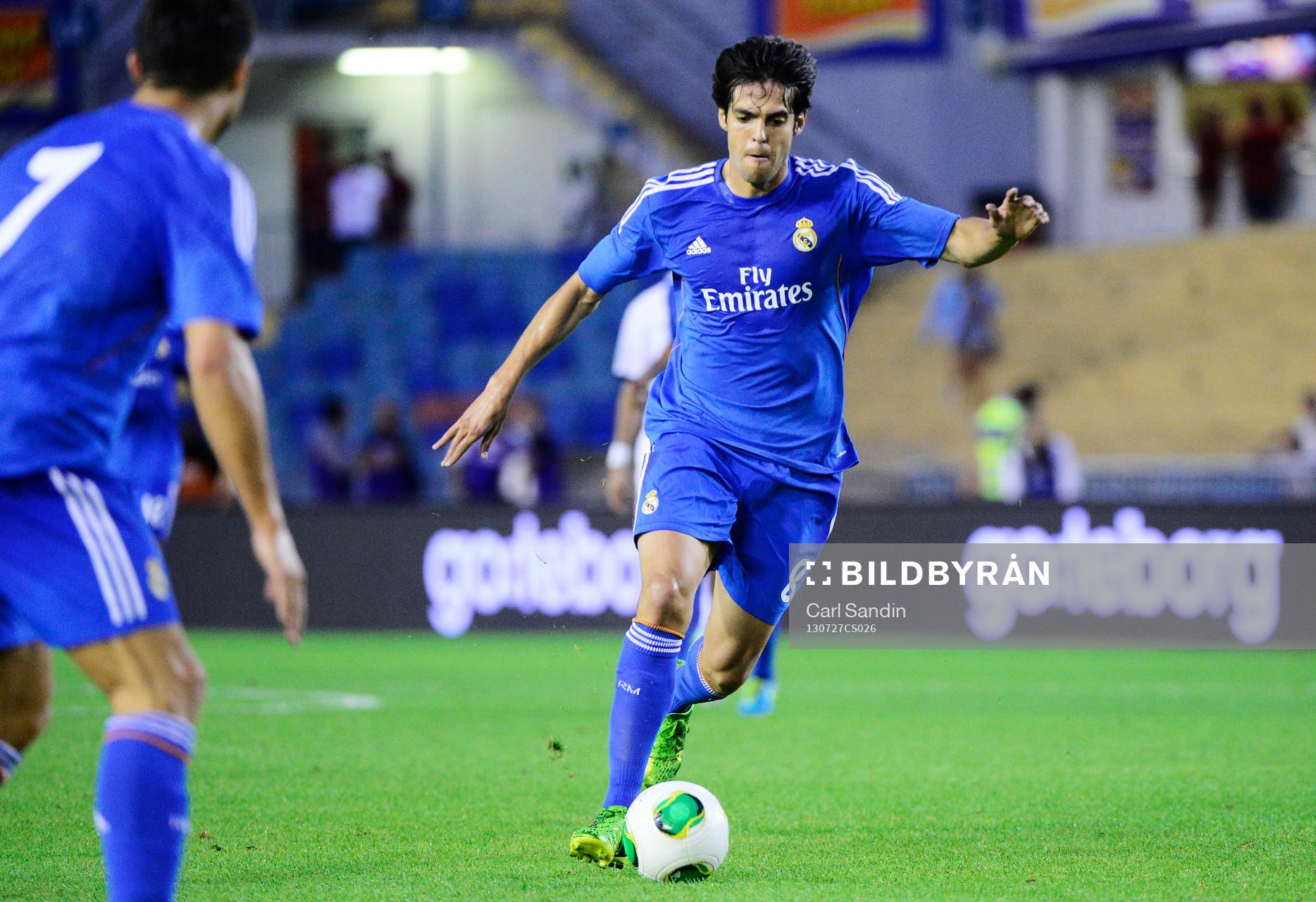 Real Madrids Ricardo Izecson (Kaka) under matchen mellan Real Madrid och Paris Saint-Germain 27 juli 2013 i Göteborg.