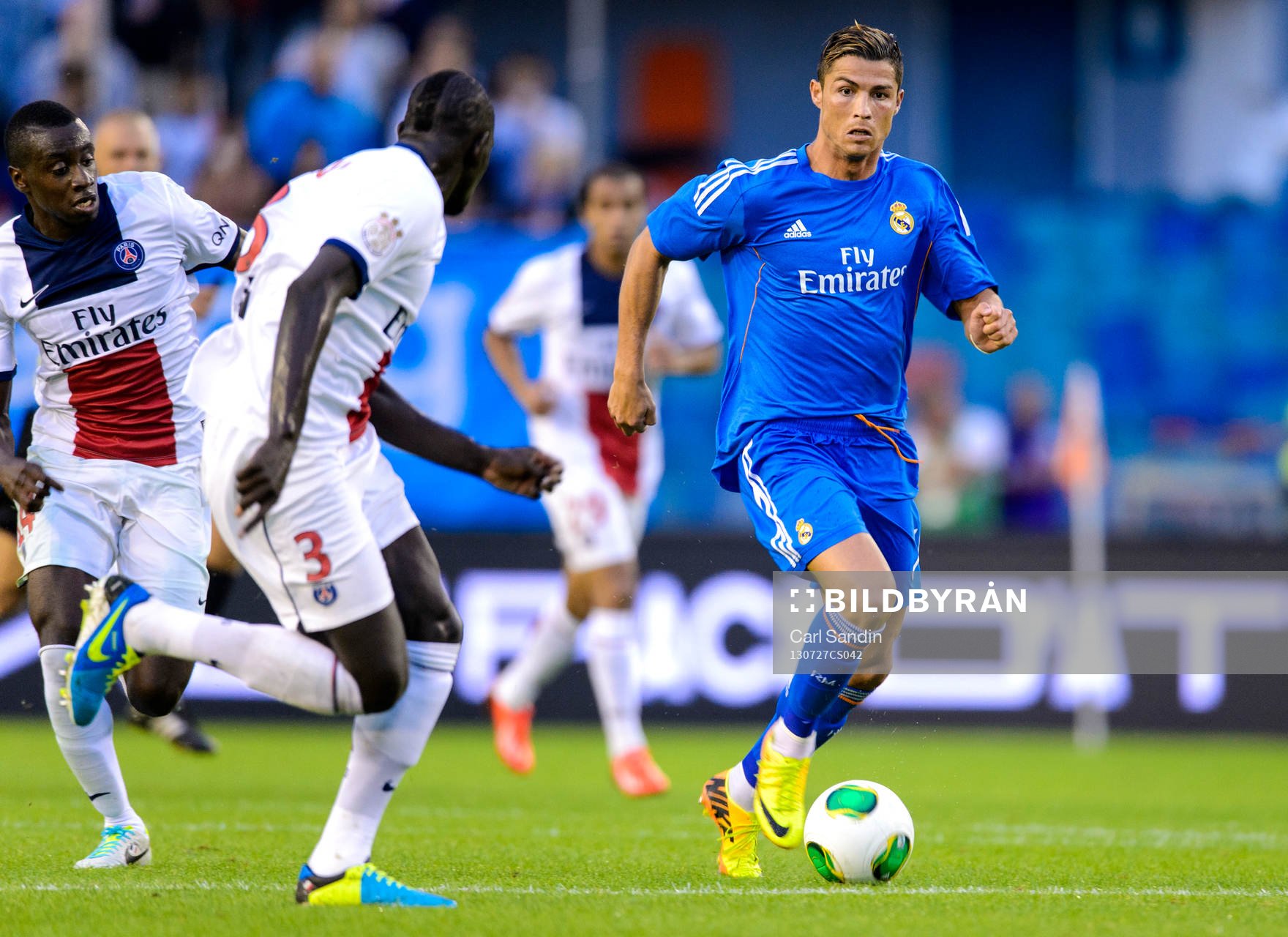 Real Madrids Cristiano Ronaldo med bollen