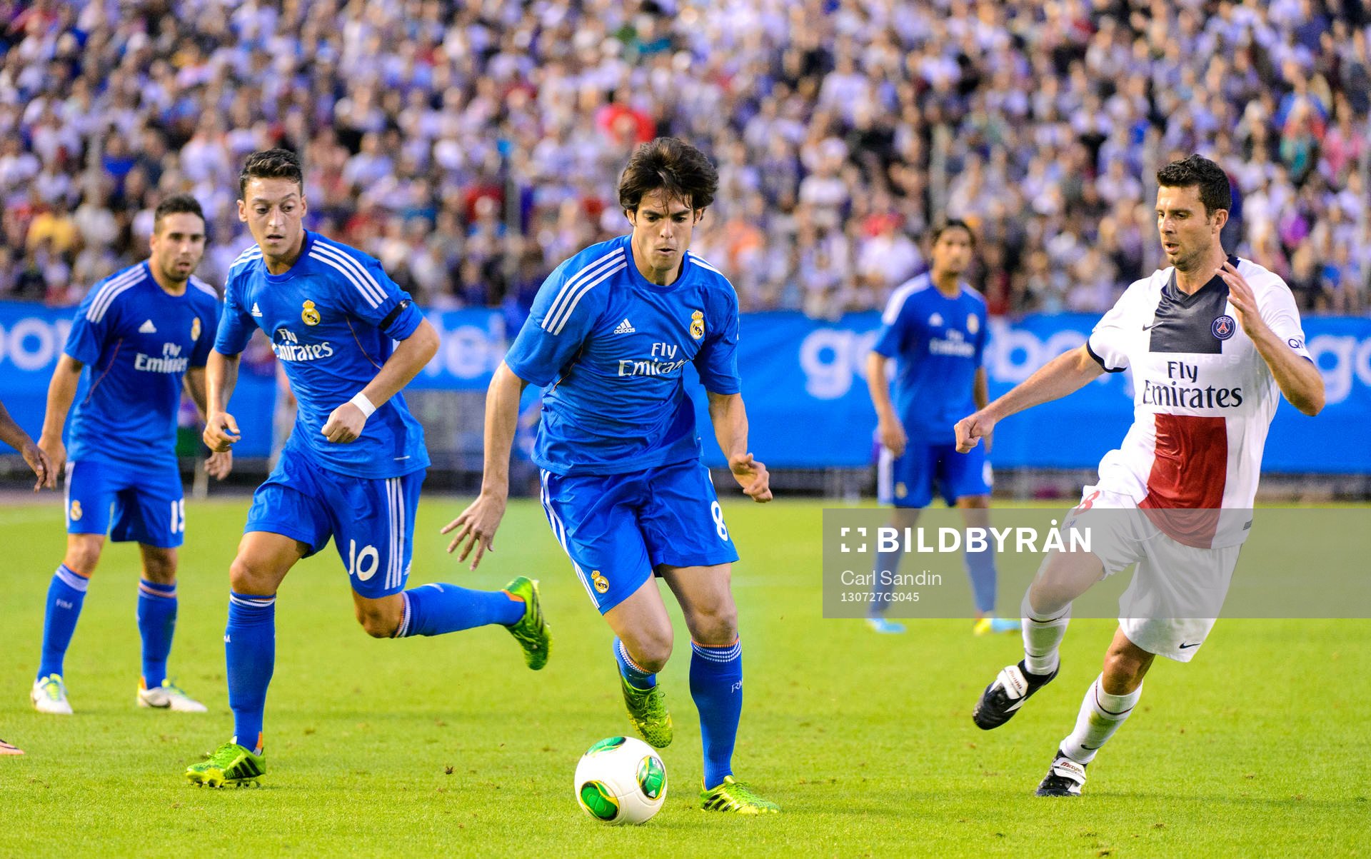 Real Madrids Mesut Ozil, Kaka och Paris Saint-Germans