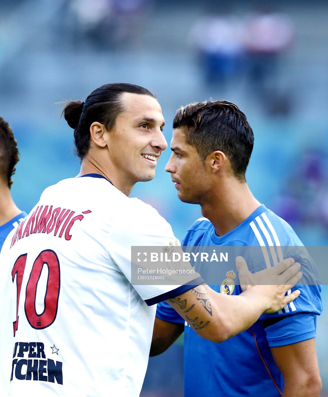 Paris Saint-Germans Zlatan Ibrahimovic och Real Madrids