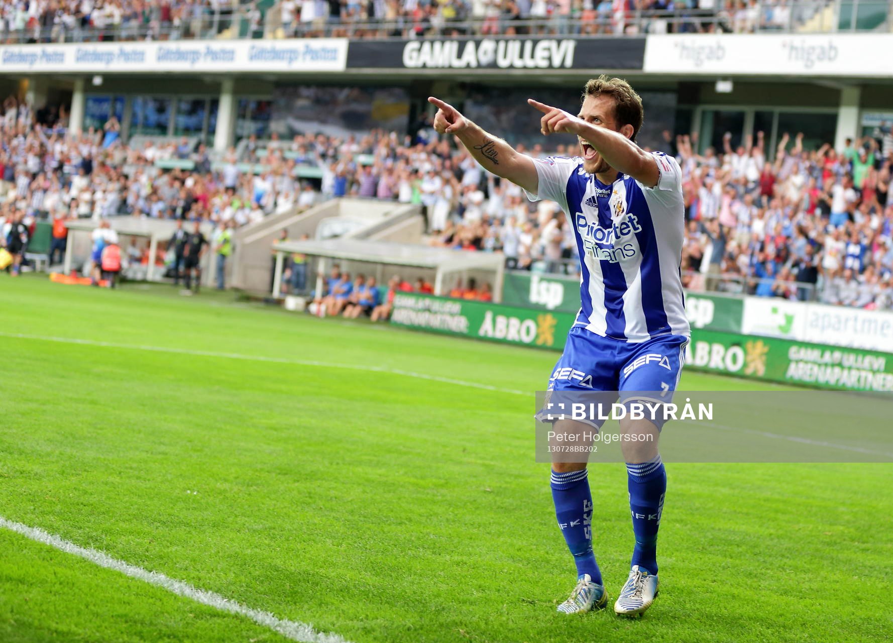 IFK Göteborgs Tobias Hysén jublar