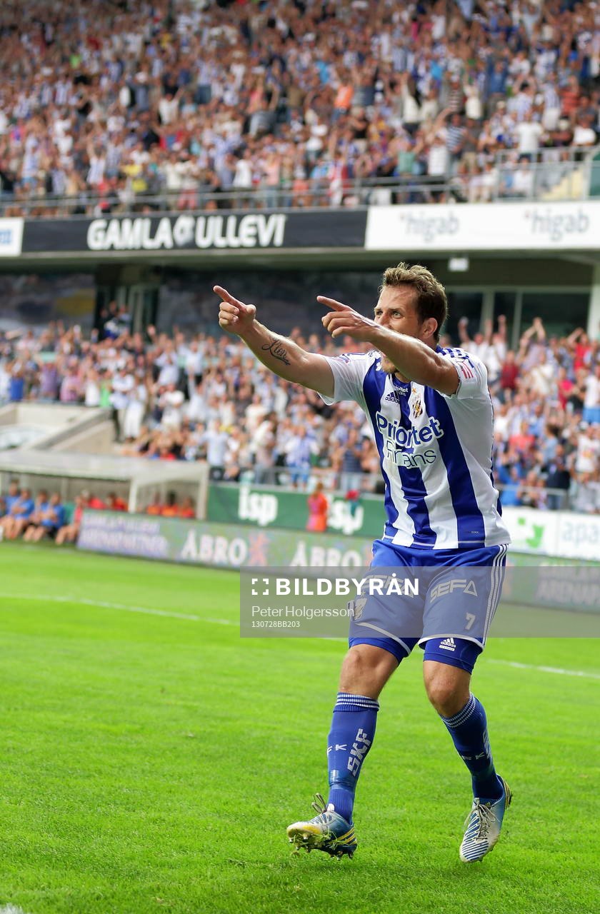 IFK Göteborgs Tobias Hysén jublar