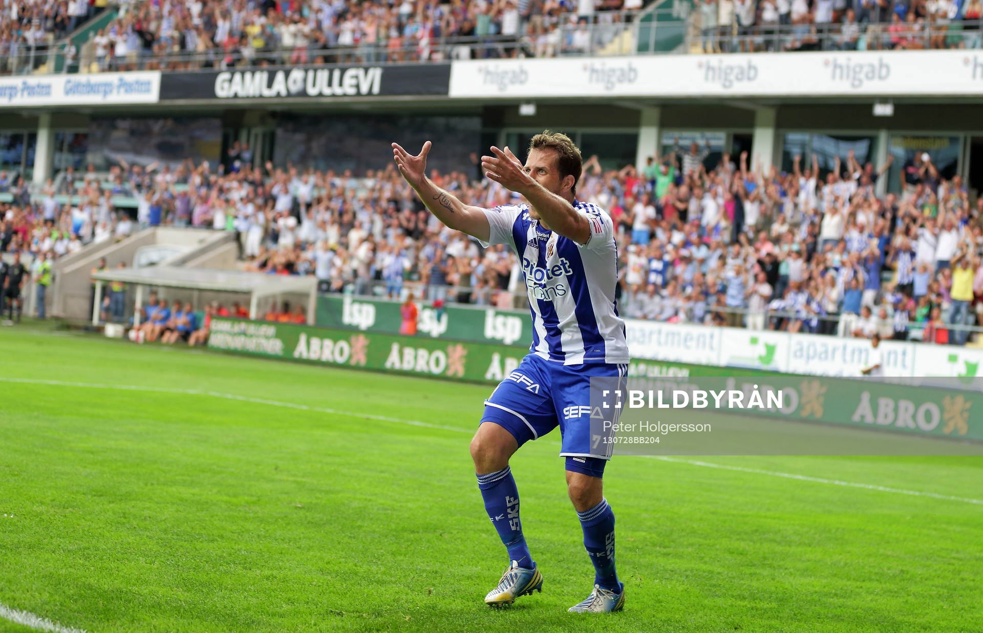 IFK Göteborgs Tobias Hysén jublar
