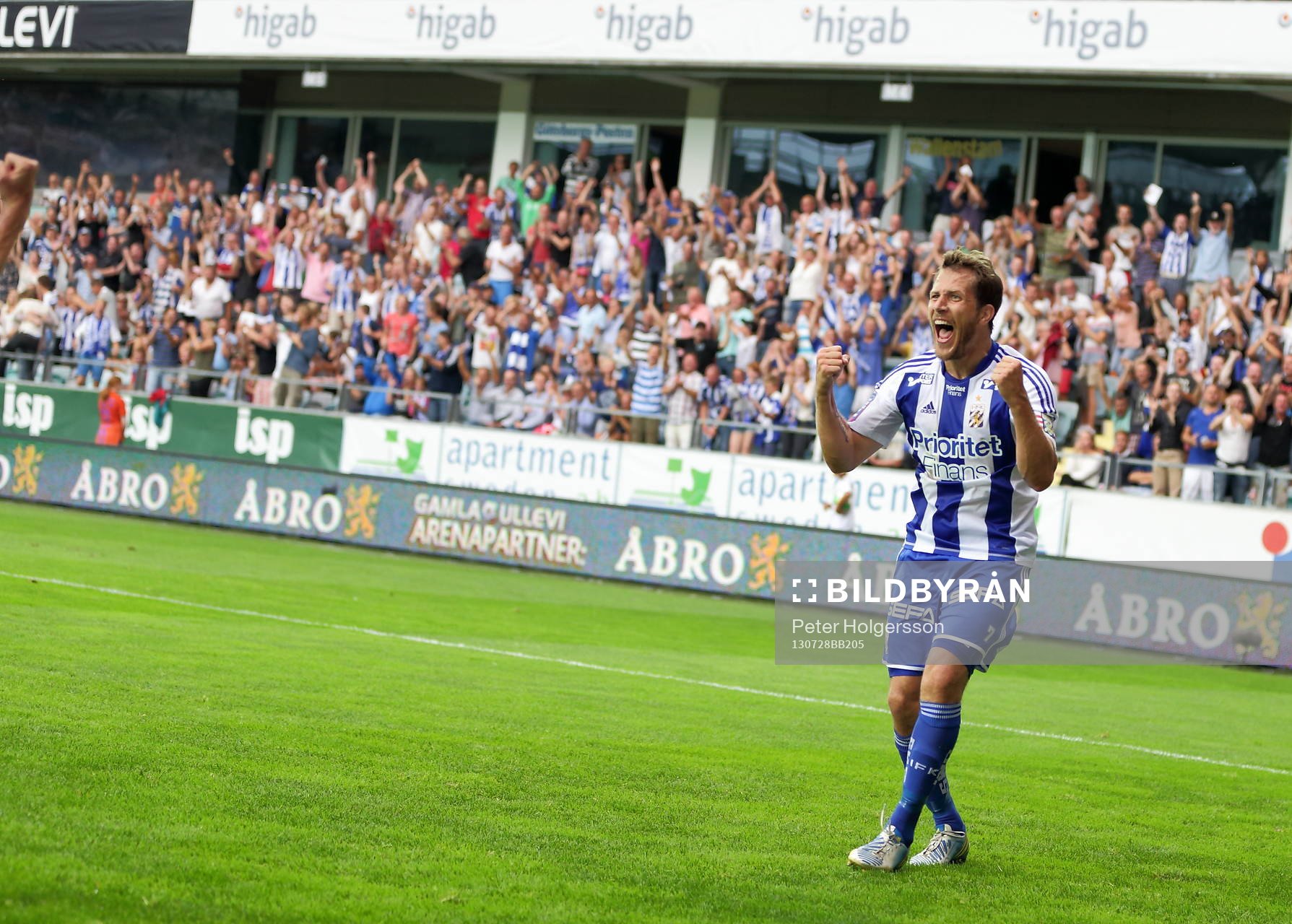 IFK Göteborgs Tobias Hysén jublar