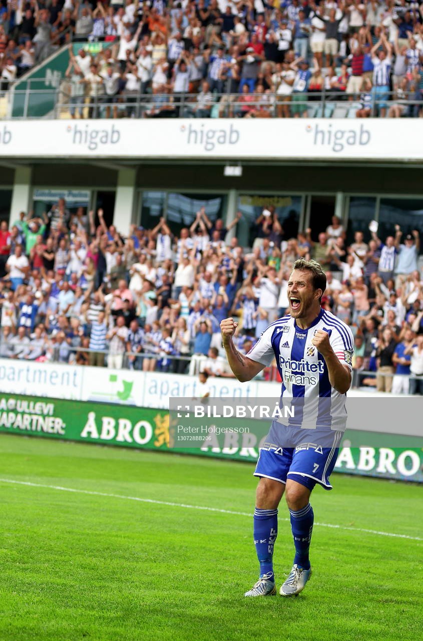 IFK Göteborgs Tobias Hysén jublar