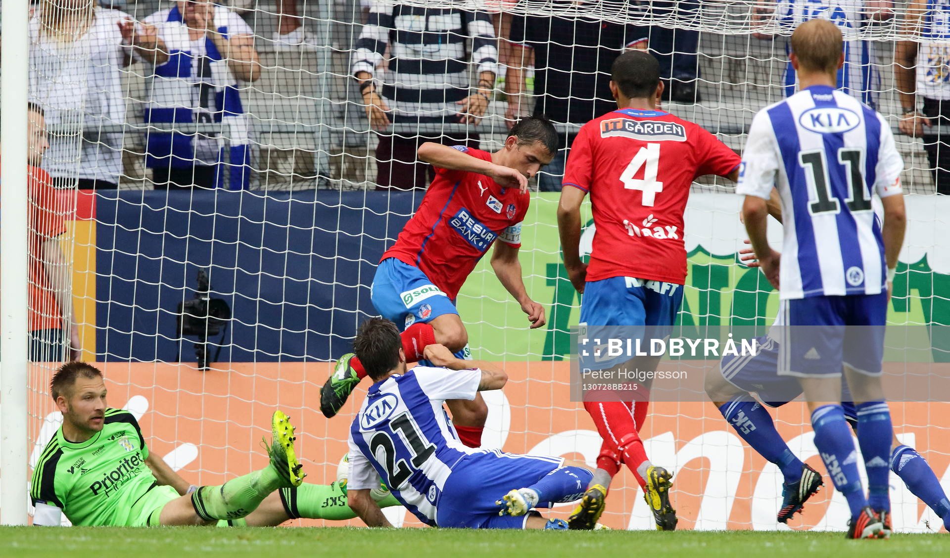 Mål 2-1 av Helsingborgs Loret Sadiku i matchen mellan IFK