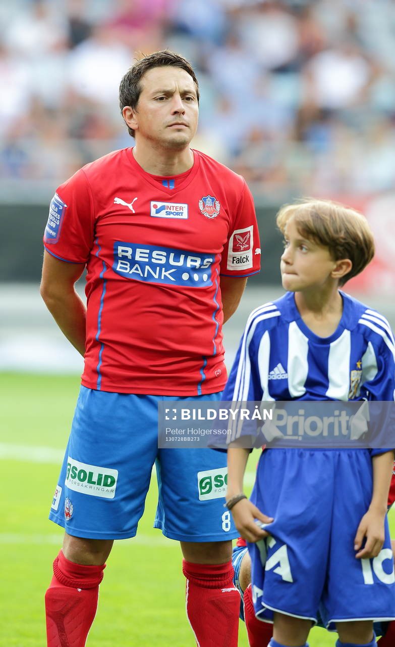 Helsingborgs Ardian Gashi  i matchen mellan IFK Göteborg