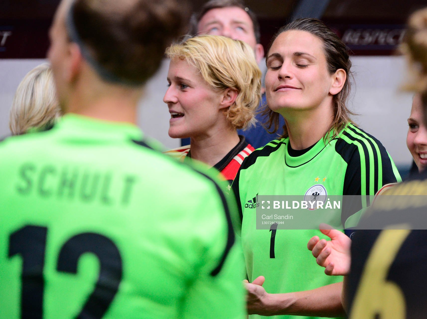 Tysklands målvakt Nadine Angerer ser nöjd ut