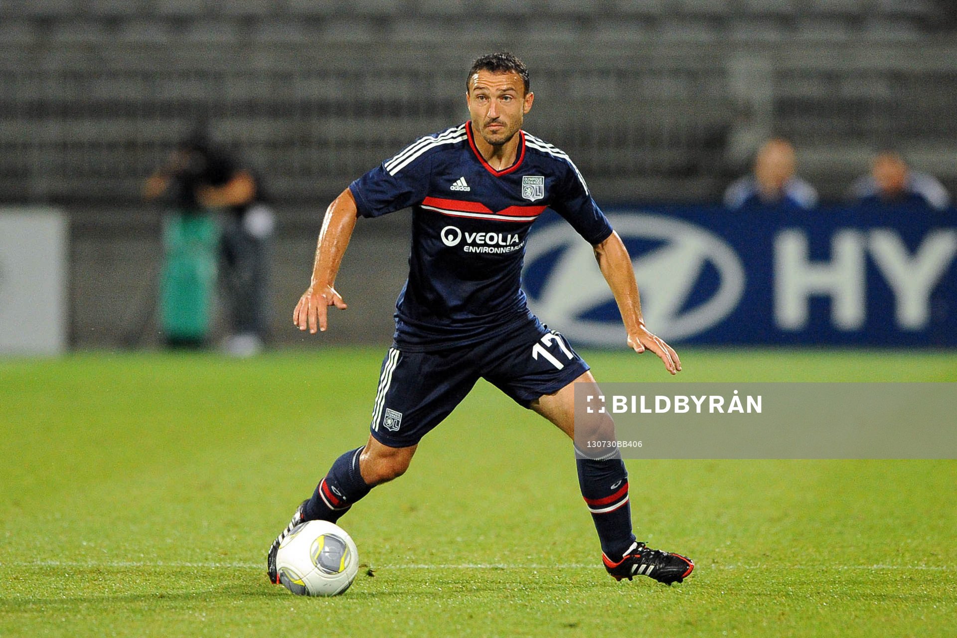 Fotboll, Kval till Champions League, Lyon - Grasshoppers: Steed Malbranque - 30.07.2013 - Lyon / Grasshopper Zurich - Tour preliminaire de la Ligue des Champions 2013/2014