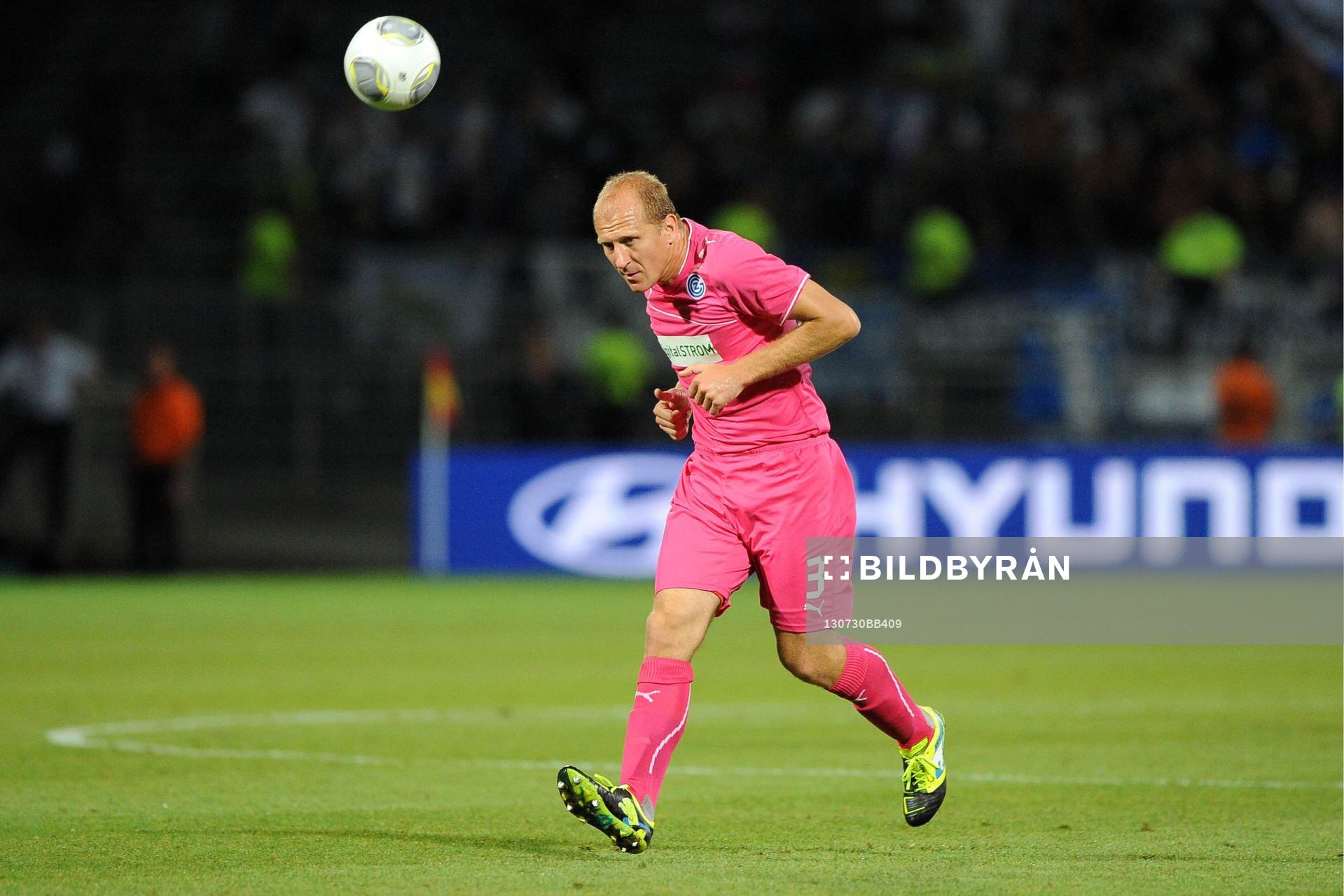 Fotboll, Kval till Champions League, Lyon - Grasshoppers: Stephane GRICHTING - 30.07.2013 - Lyon / Grasshopper Zurich - Tour preliminaire de la Ligue des Champions 2013/2014