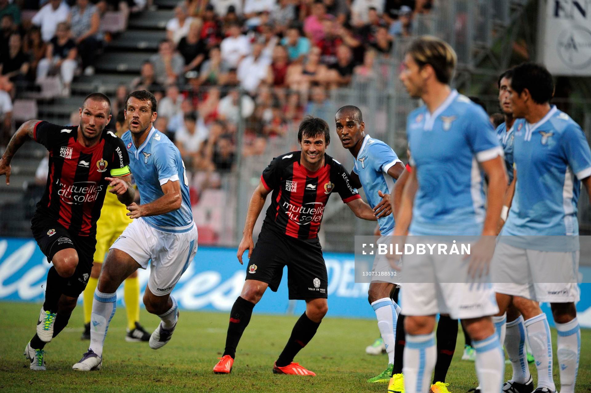  Fotboll, träningsmatch, Nice - Lazio: Dario Cvitanich - 31.07.2013 - Nice / Lazio Rome - Match Amical 