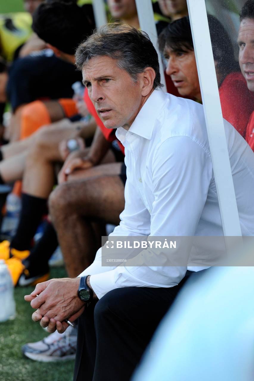  Fotboll, träningsmatch, Nice - Lazio: Claude Puel - 31.07.2013 - Nice / Lazio Rome - Match Amical 