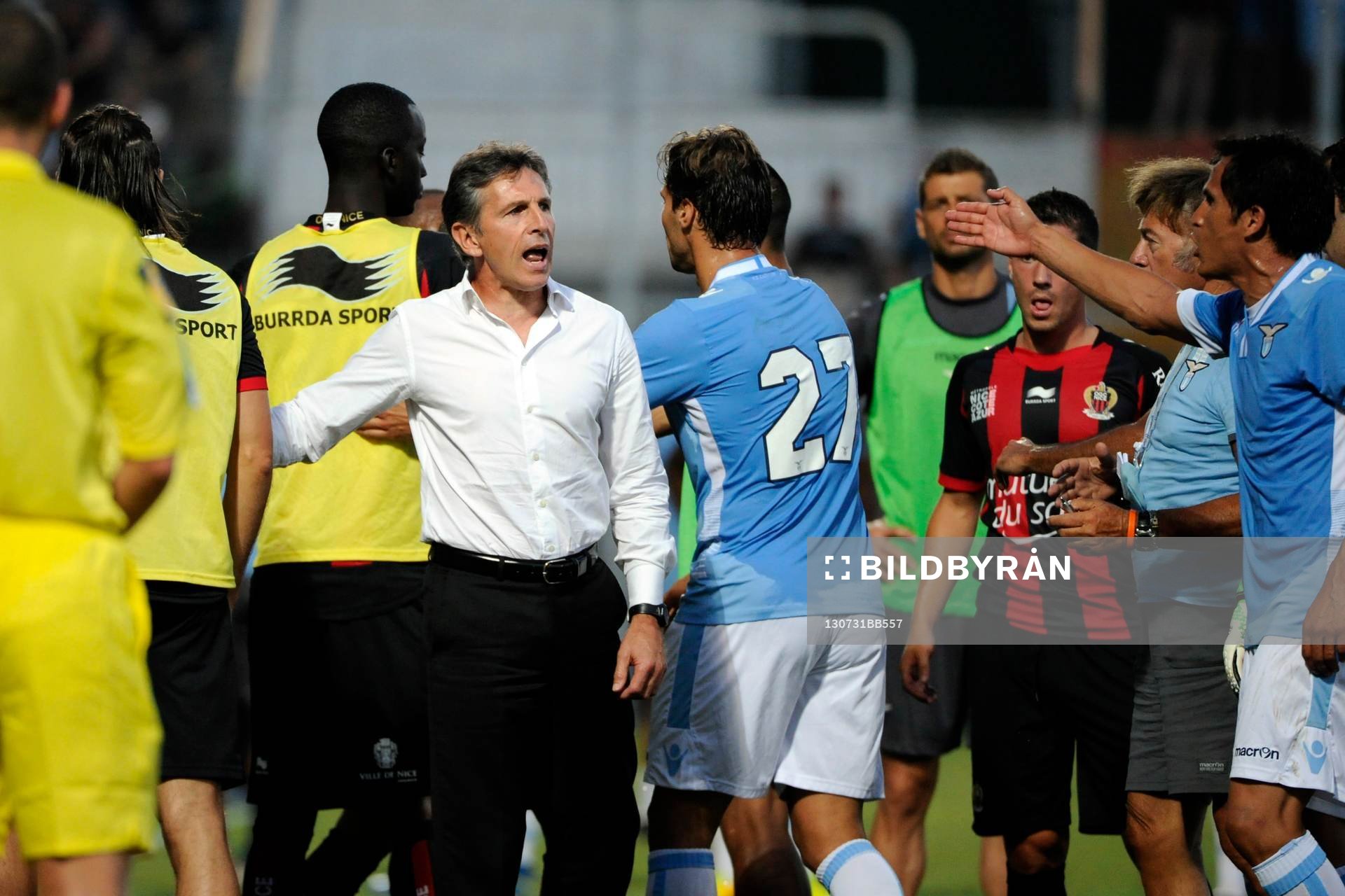  Fotboll, träningsmatch, Nice - Lazio: Claude Puel - 31.07.2013 - Nice / Lazio Rome - Match Amical 