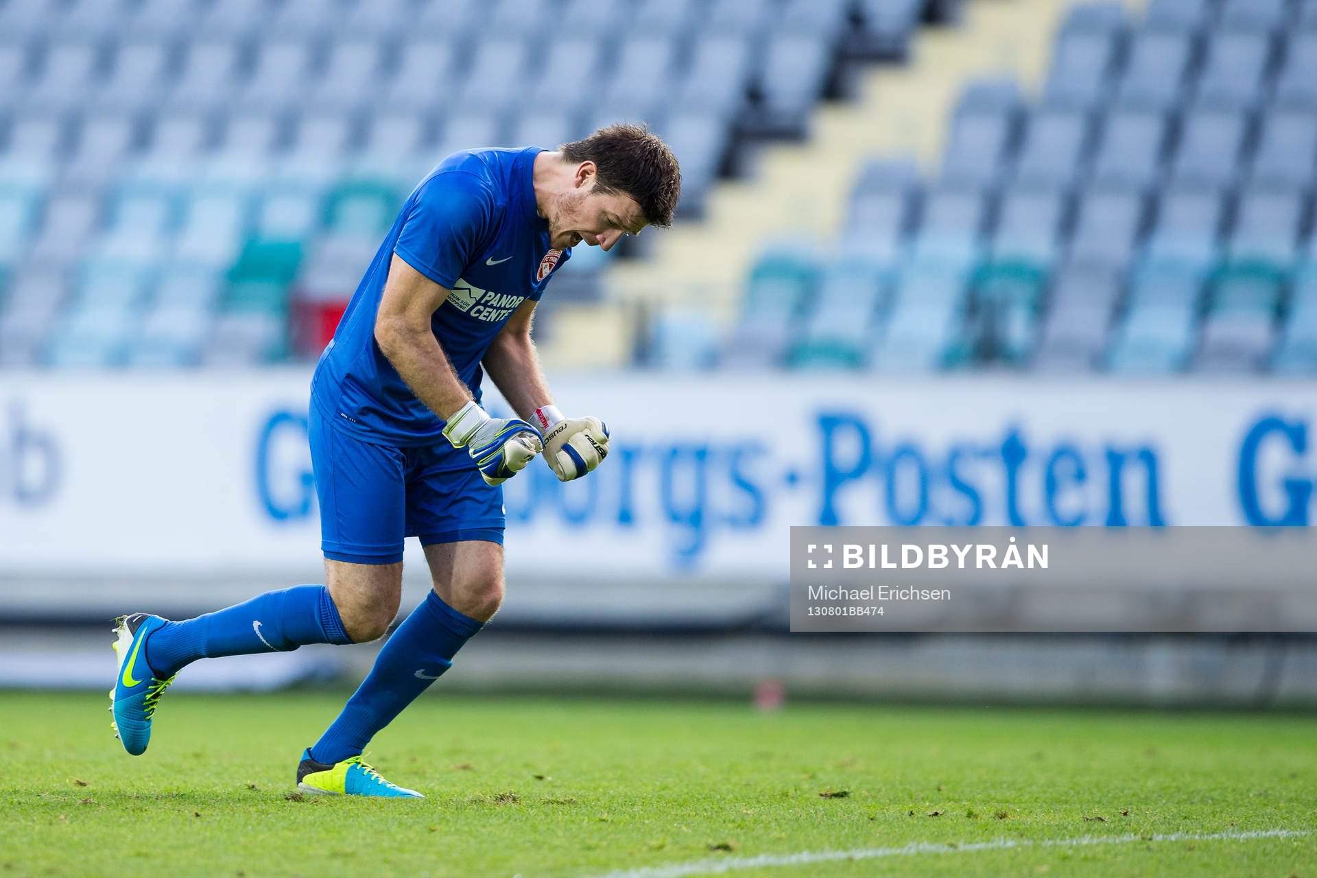 FC Thuns målvakt Guillaumme Faivre jublar