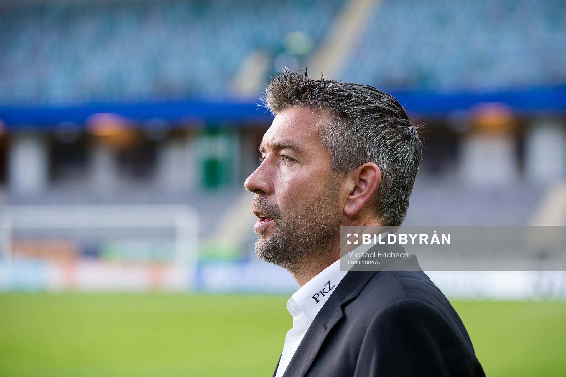FC Thuns tränare Urs Fischer under matchen mellan Häcken och FC Thun i kvalet till Europa League i fotboll den 1 juli 2013 i Göteborg.