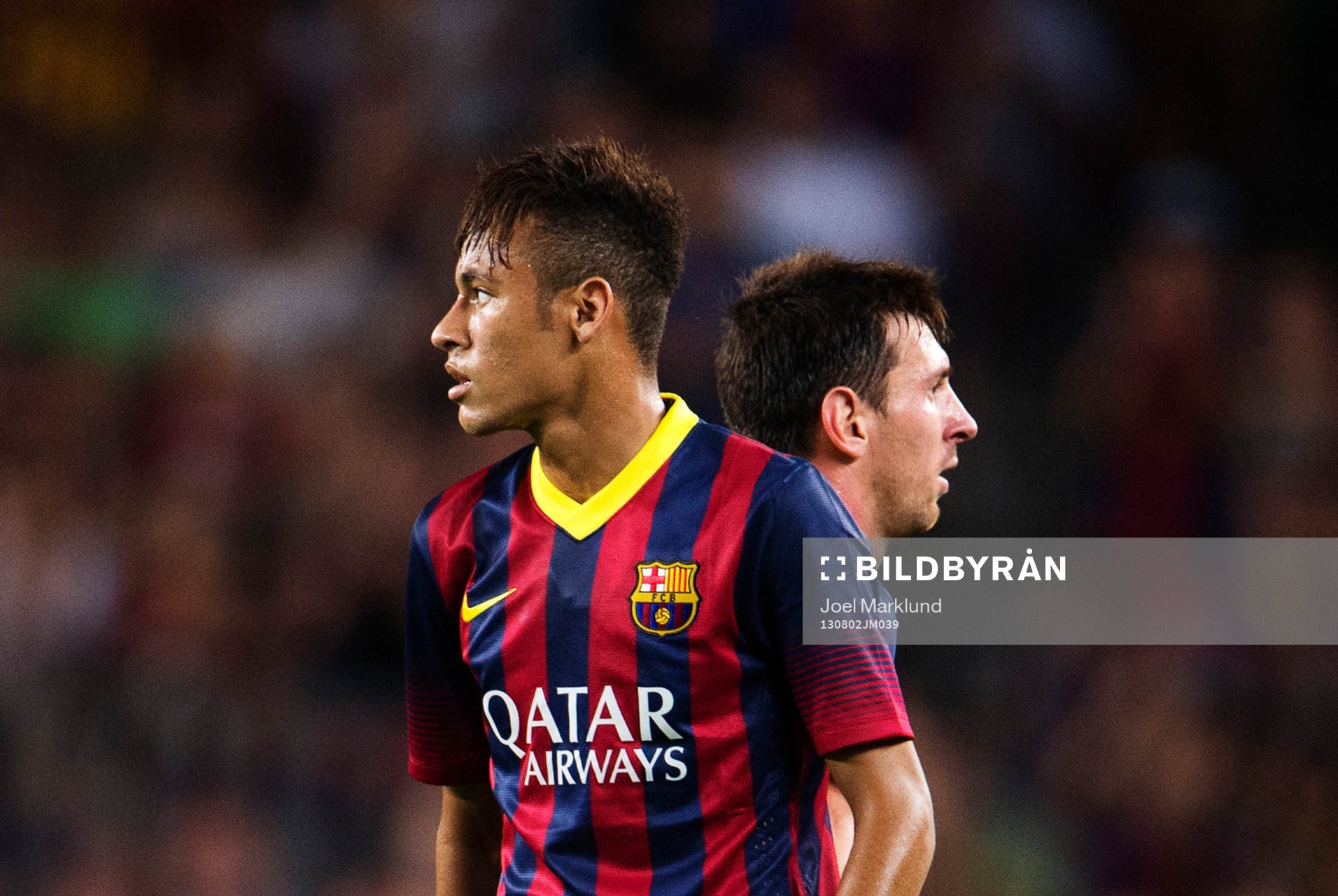 Barcelonas Neymar Jr och Lionel Messi