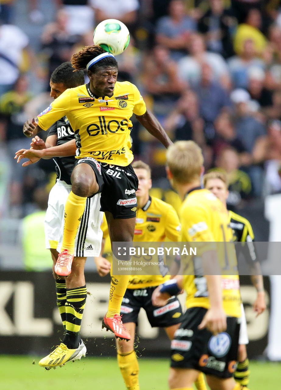 Elfsborgs Mohamed Bangura i fotbollsmatchen mellan AIK och