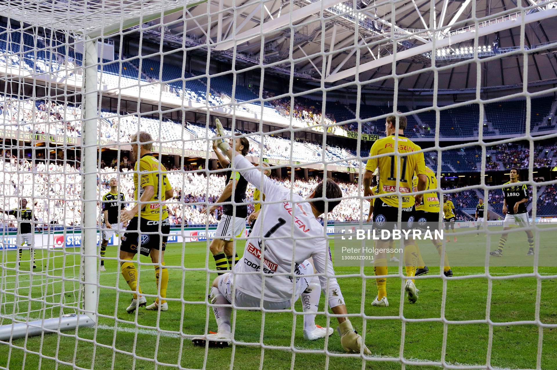 Elfsborgs målvakt Kevin Stuhr Ellegaard i fotbollsmatchen