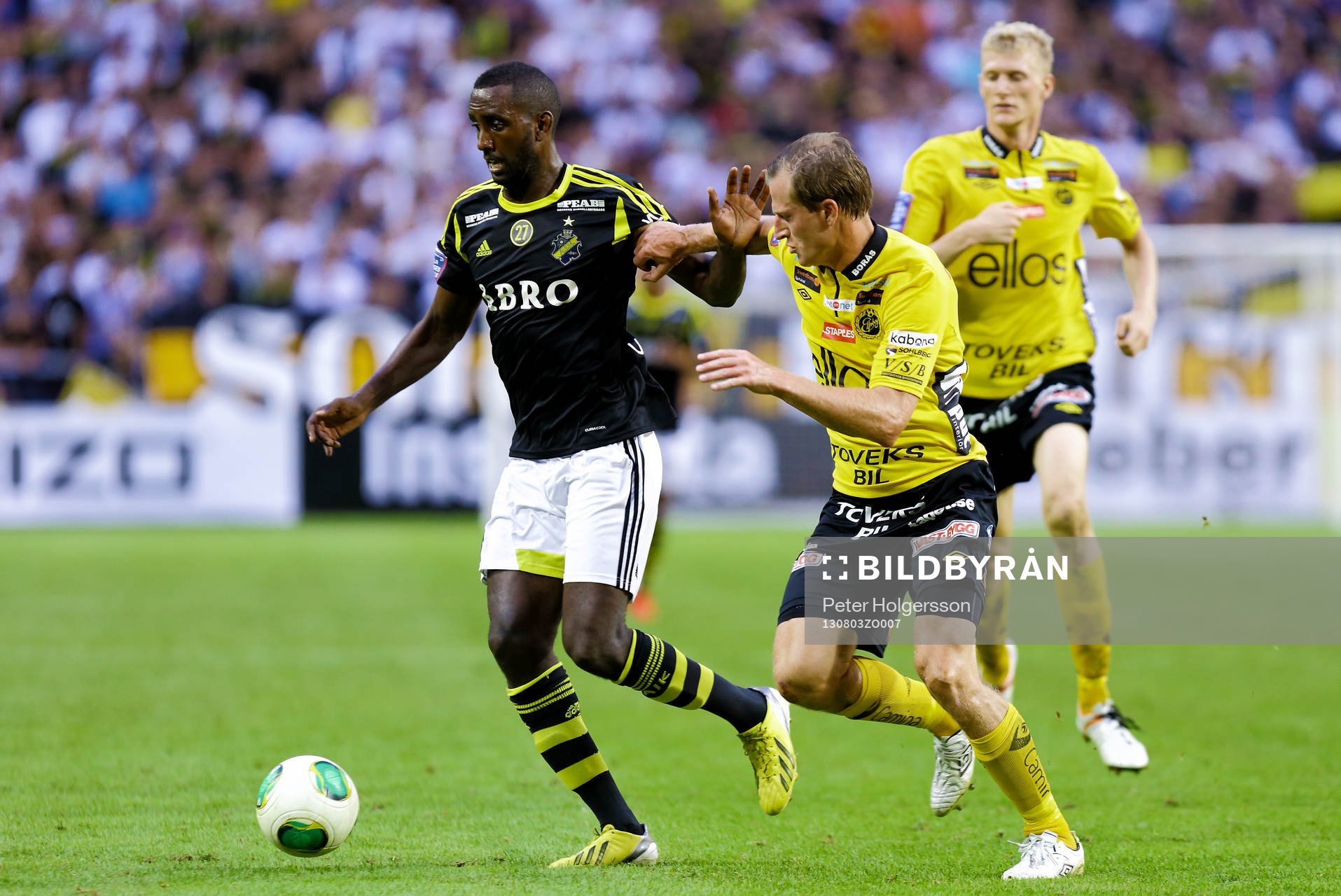 s Henok Goitom i fotbollsmatchen mellan AIK och Elfsborg i