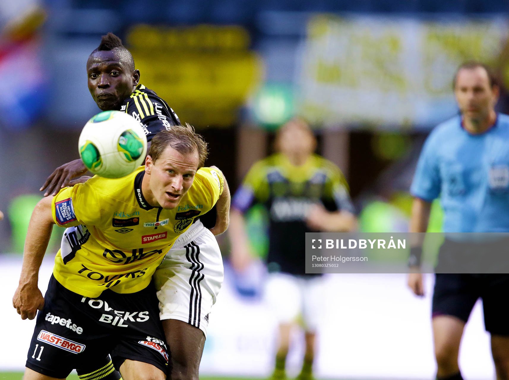 s Alhassan Crespo A. Kamara i fotbollsmatchen mellan AIK