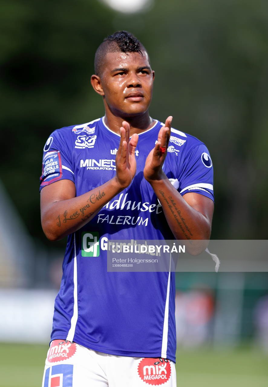 Ricardo Santos i fotbollsmatchen mellan Åtvidaberg och Gefle i Allsvenskan den 04 augusti 2013 i Åtvidaberg.