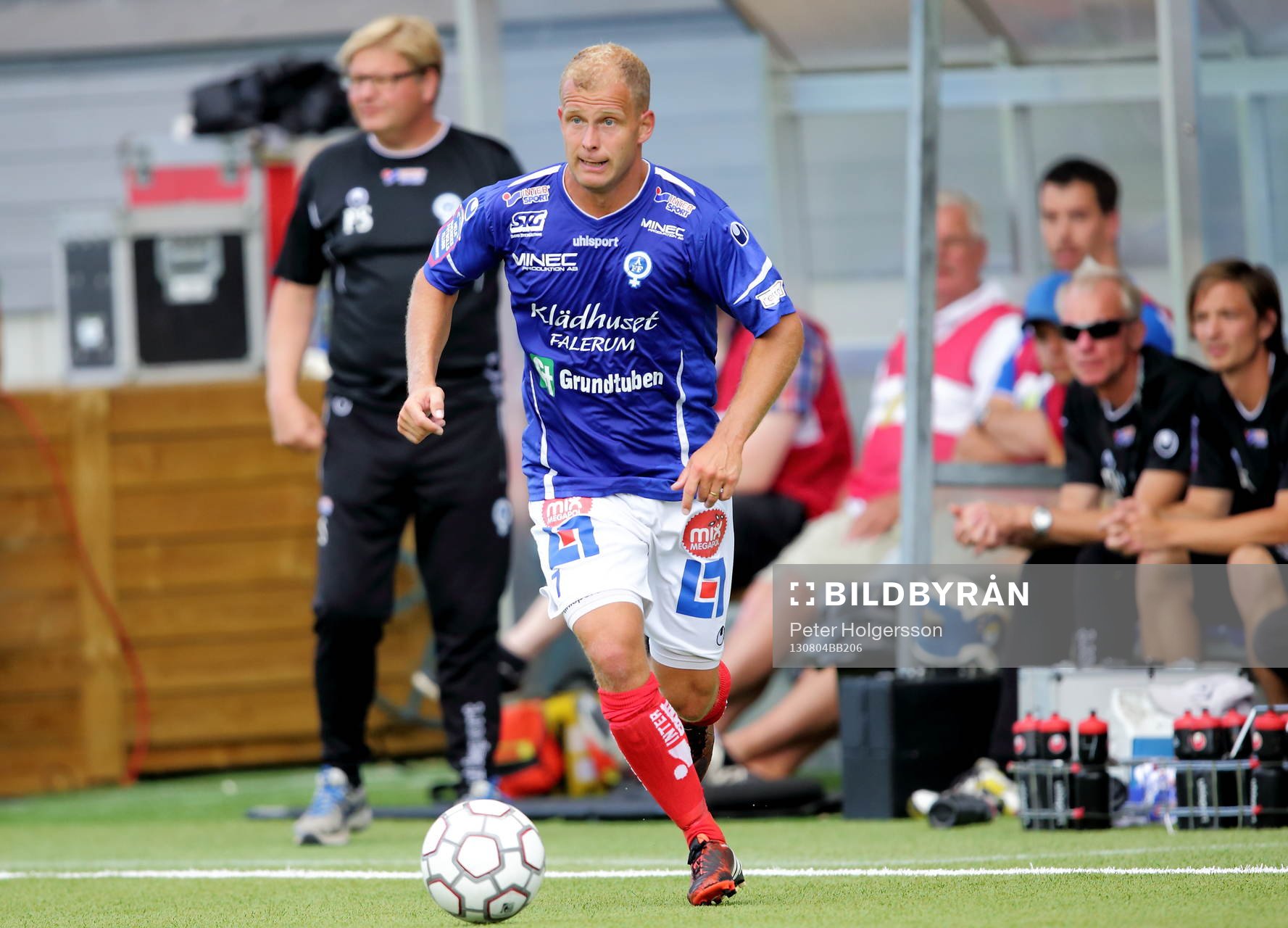 Åtvidabergs Kristian Bergström med Åtvidabergs Tränare