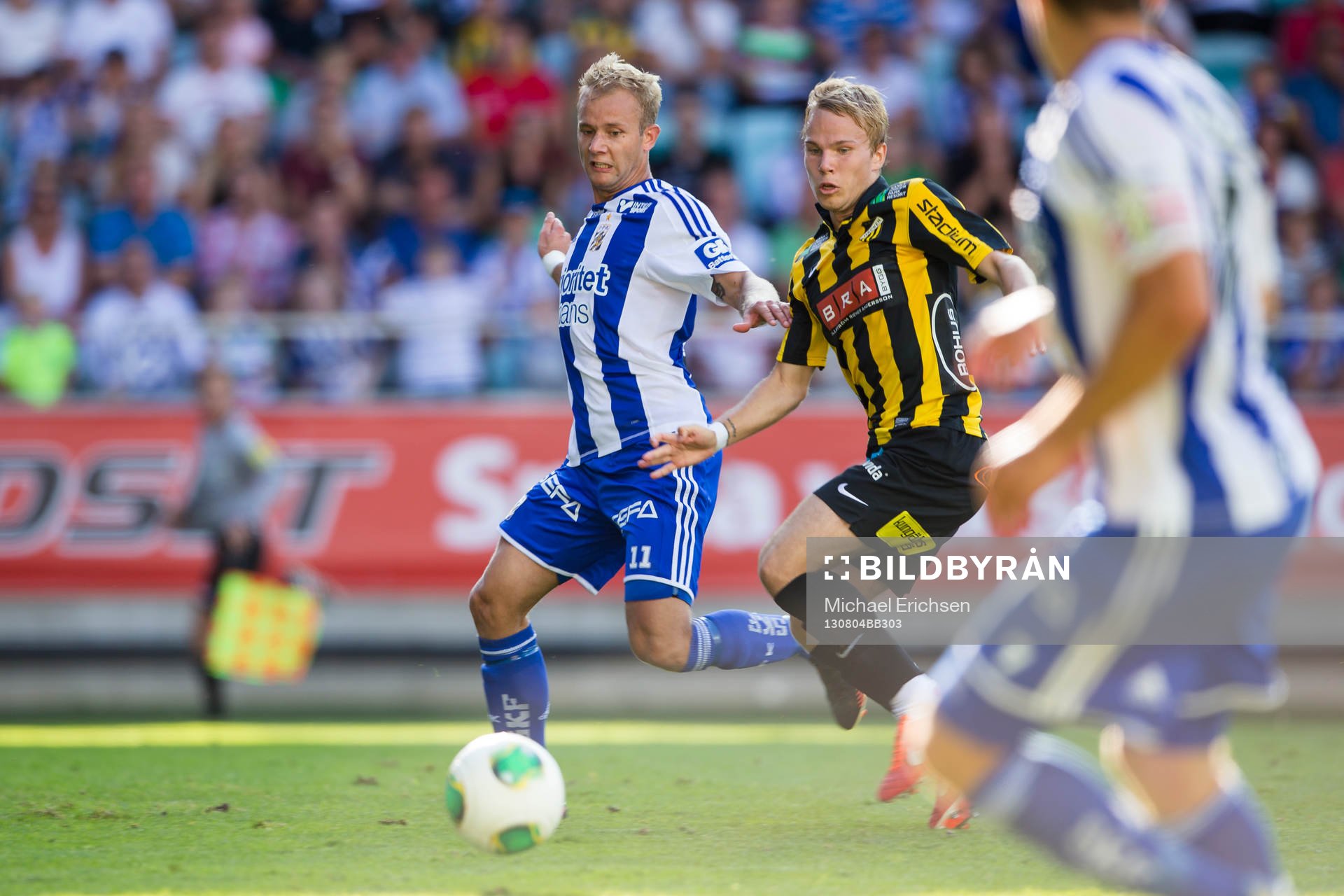 IFK Göteborgs Robin Söder på väg fram för att skjuta