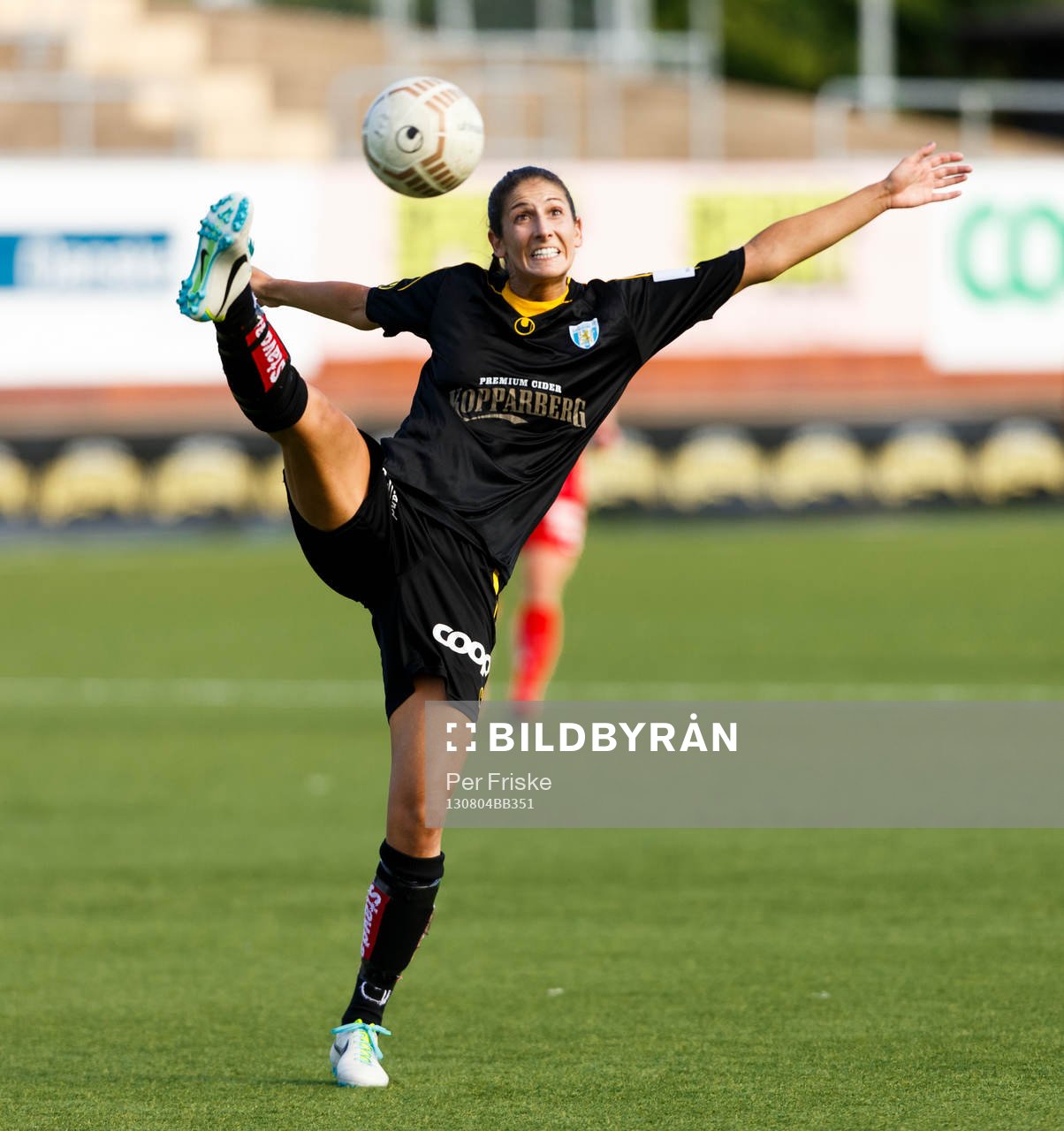 Göteborgs Yael Averbuch under fotbollsmatchen mellan Göteborg och Piteå i Damallsvenskan den 4 augusti 2013 i Göteborg. 