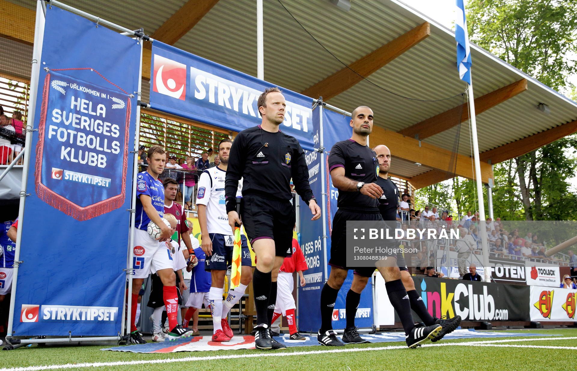 Domartrio med assisterande domare Björn Lindroth och