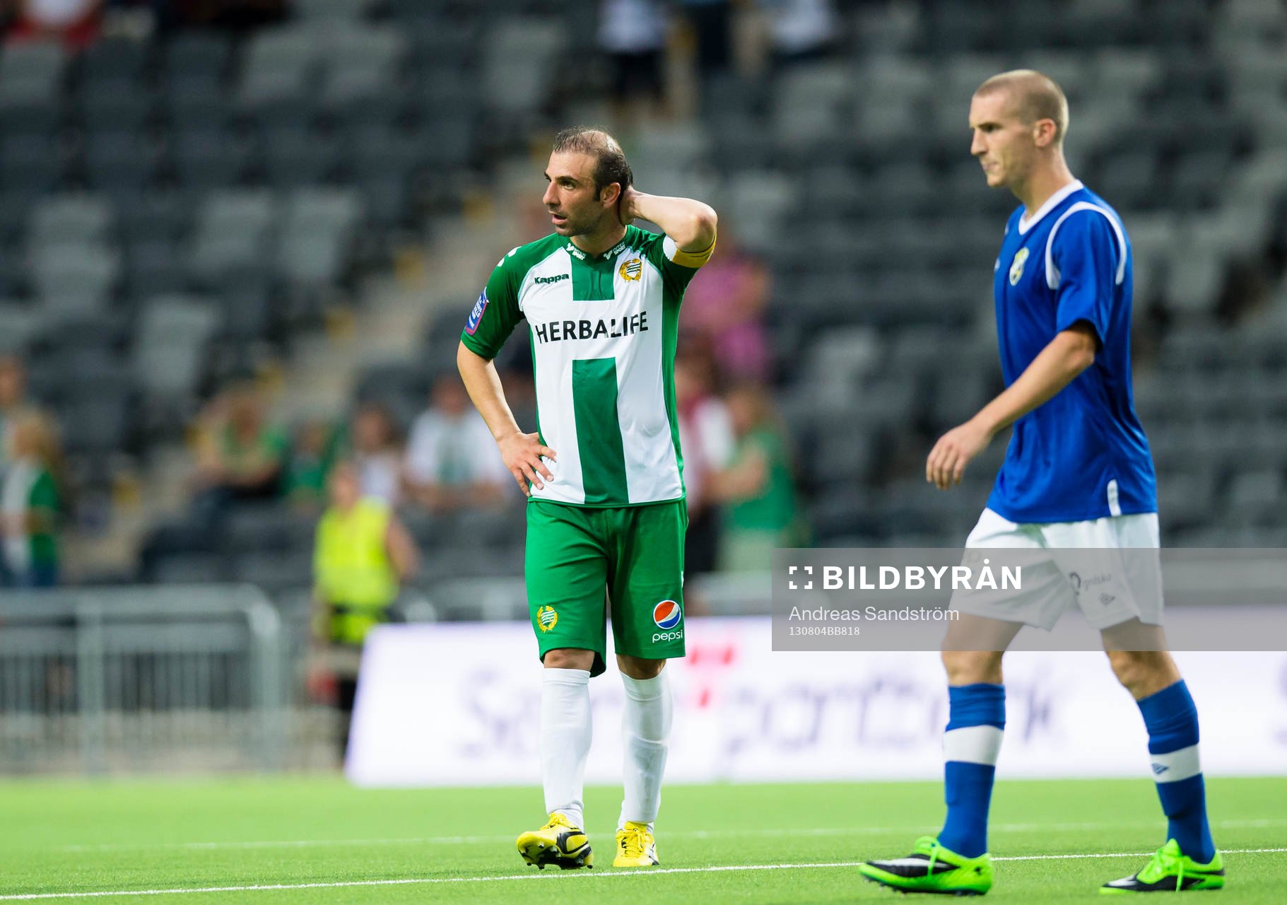 Hammarbys Kennedy Bakircioglü ser besviken ut